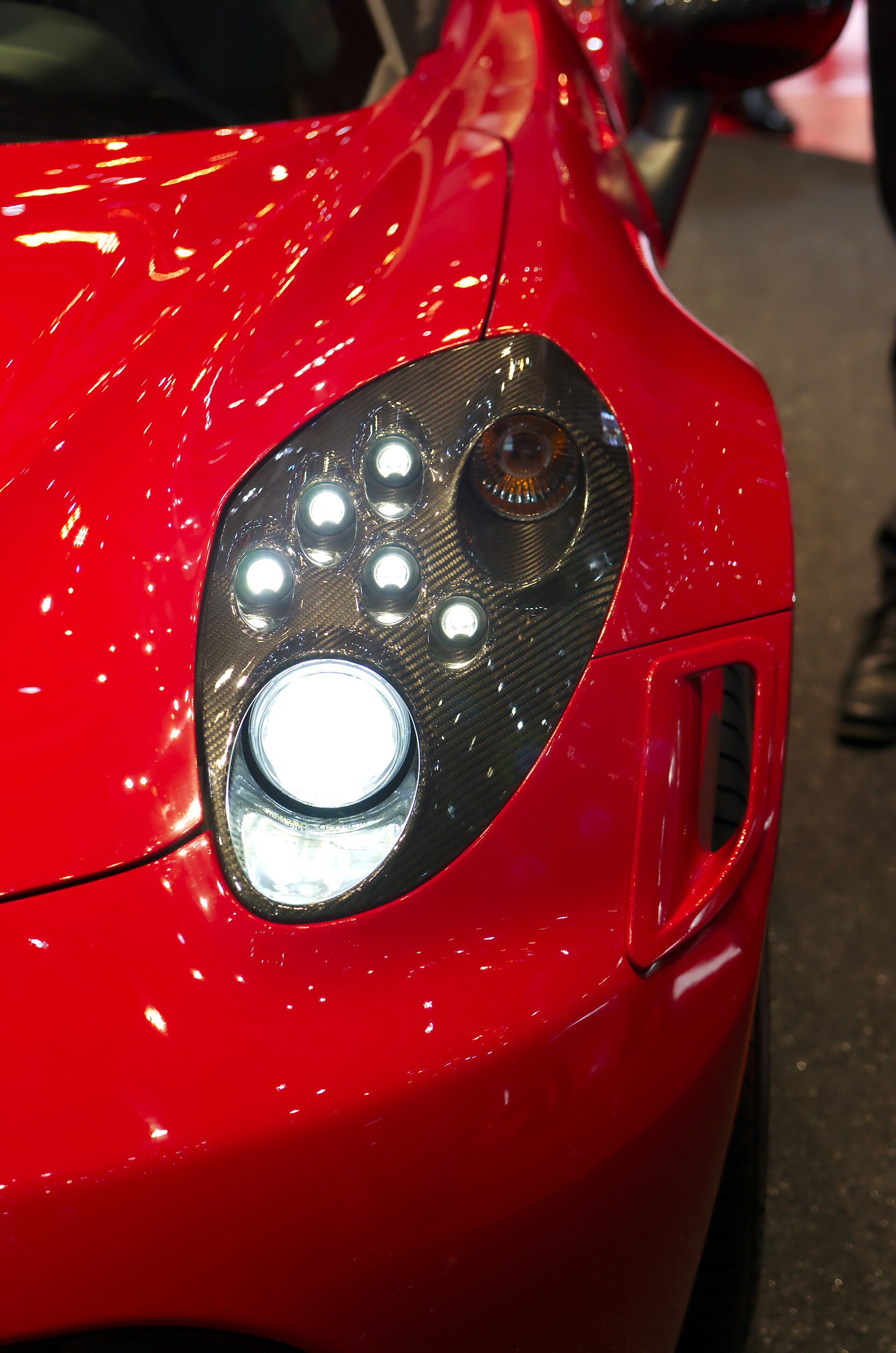 Alfa Romeo 4C front light at 2013 Geneva Motor Show