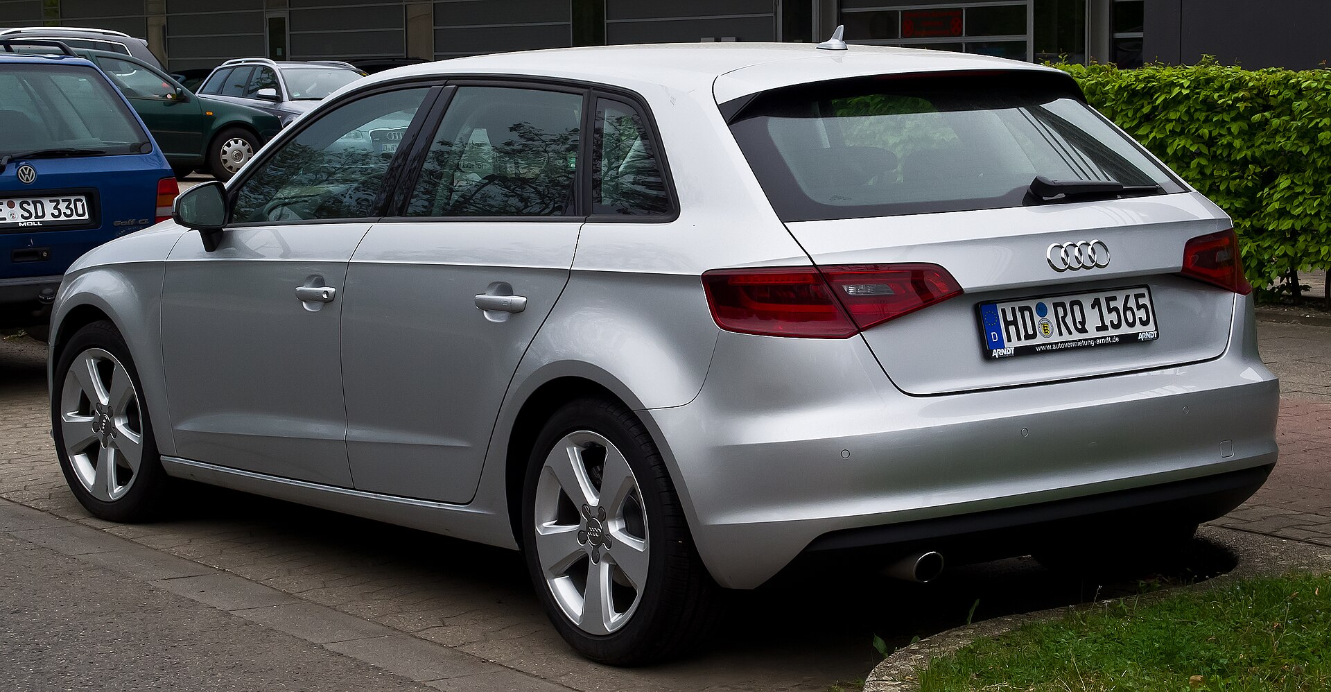Audi A3 Sportback 1.6 TDI (8V), rear view, 2014