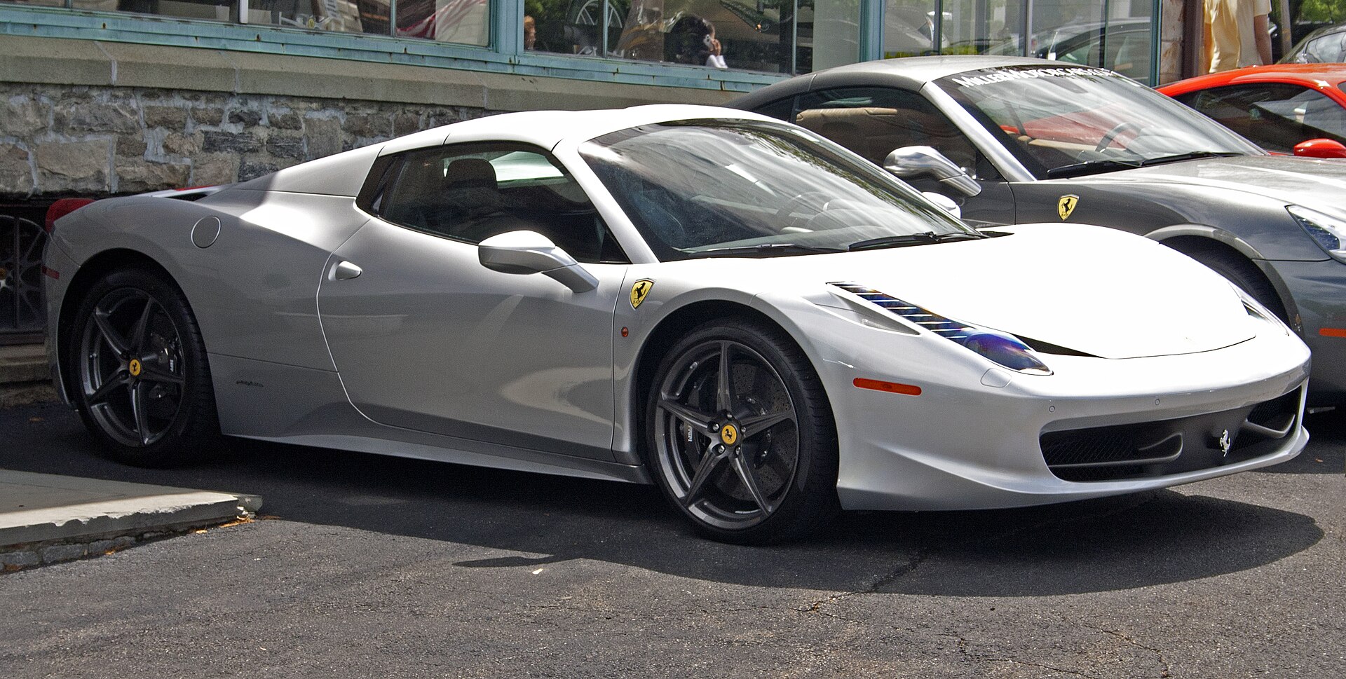 2012 Ferrari 458 Spider with hardtop, front view