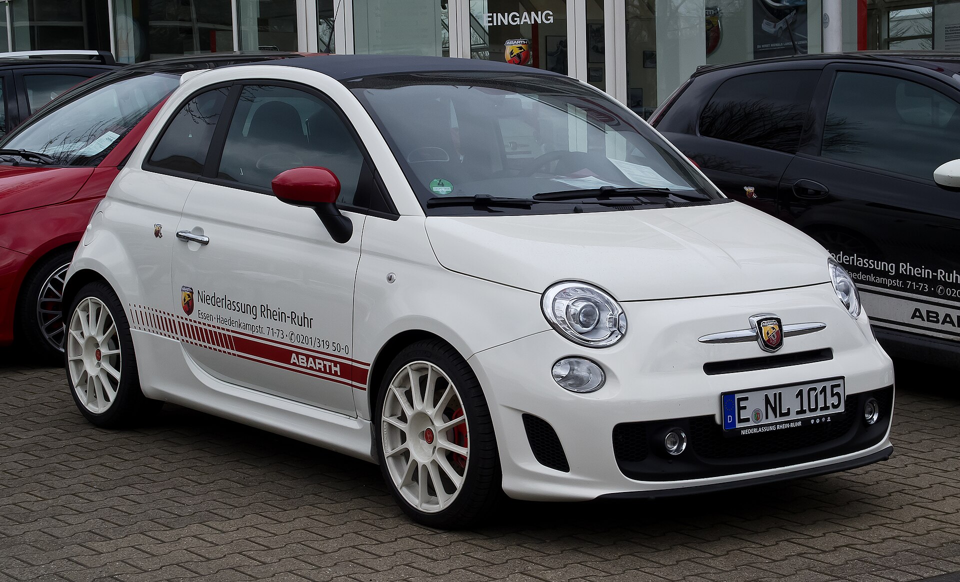 Fiat 500C Abarth esseesse, front view, 2012