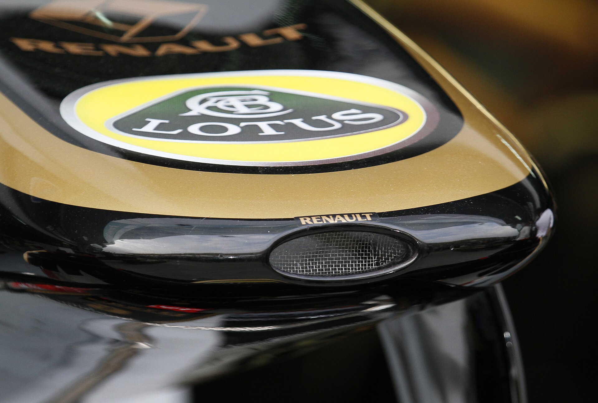 Renault R31 nose logo at the 2011 Malaysian Grand Prix.