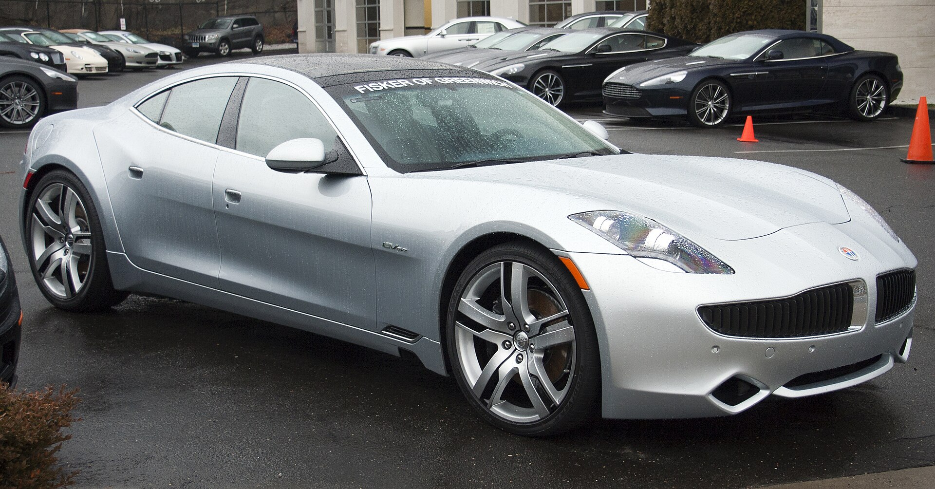 2012 Fisker Karma photographed in 2012, matching the article's subject.