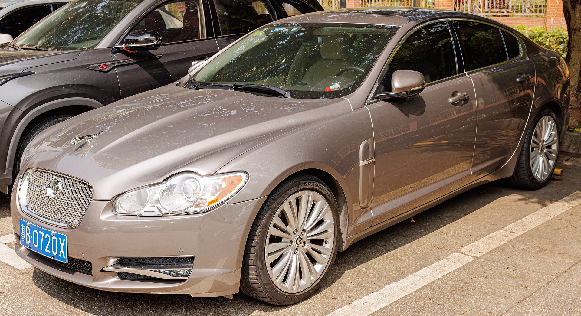 Jaguar XF (X250) photographed in China.