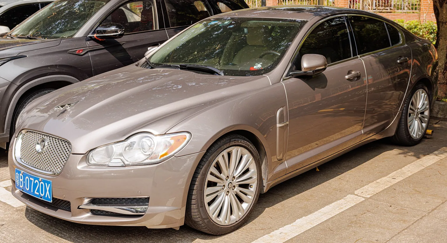 Jaguar XF (X250) photographed in China.