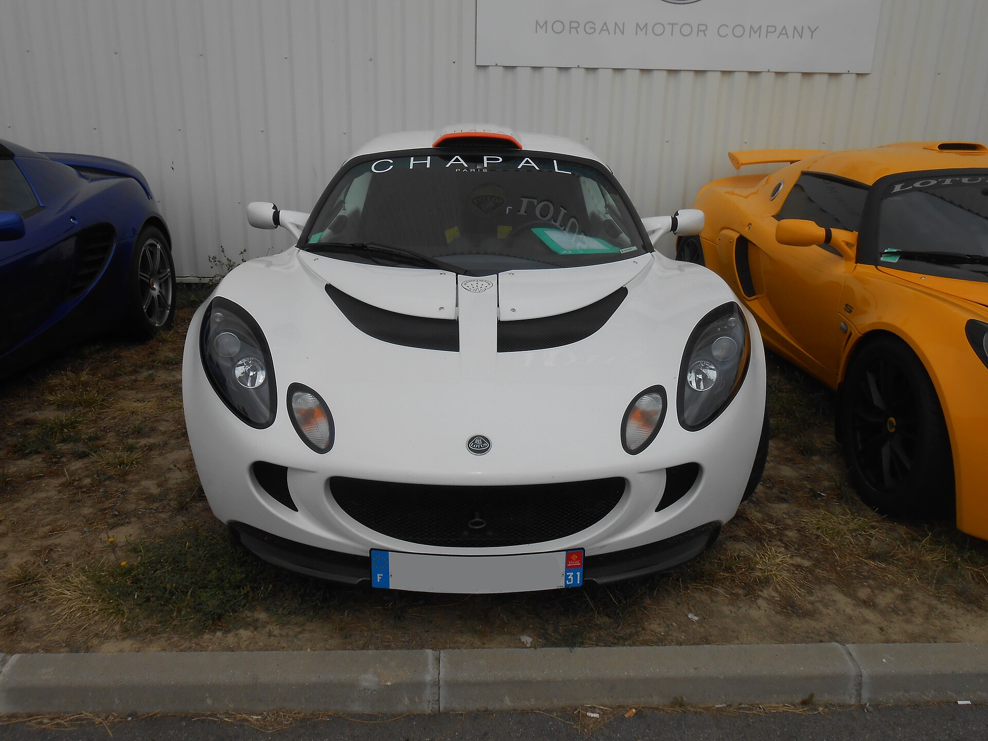 Lotus Exige S in white