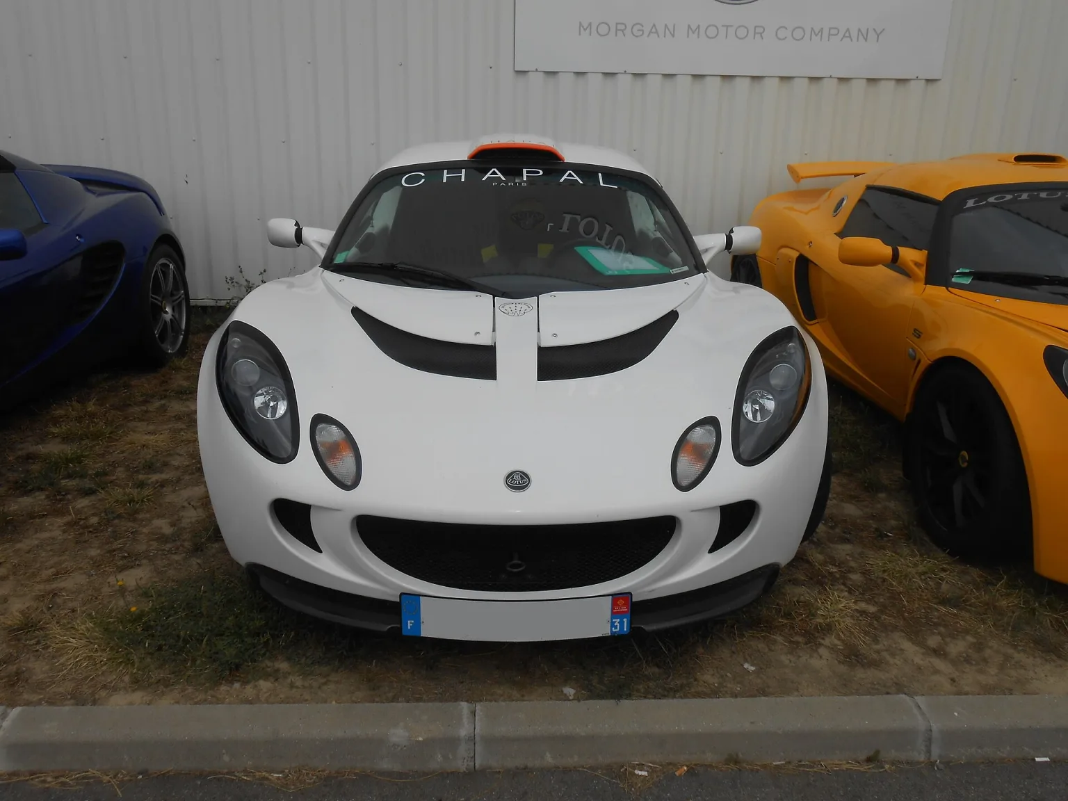 Lotus Exige S in white