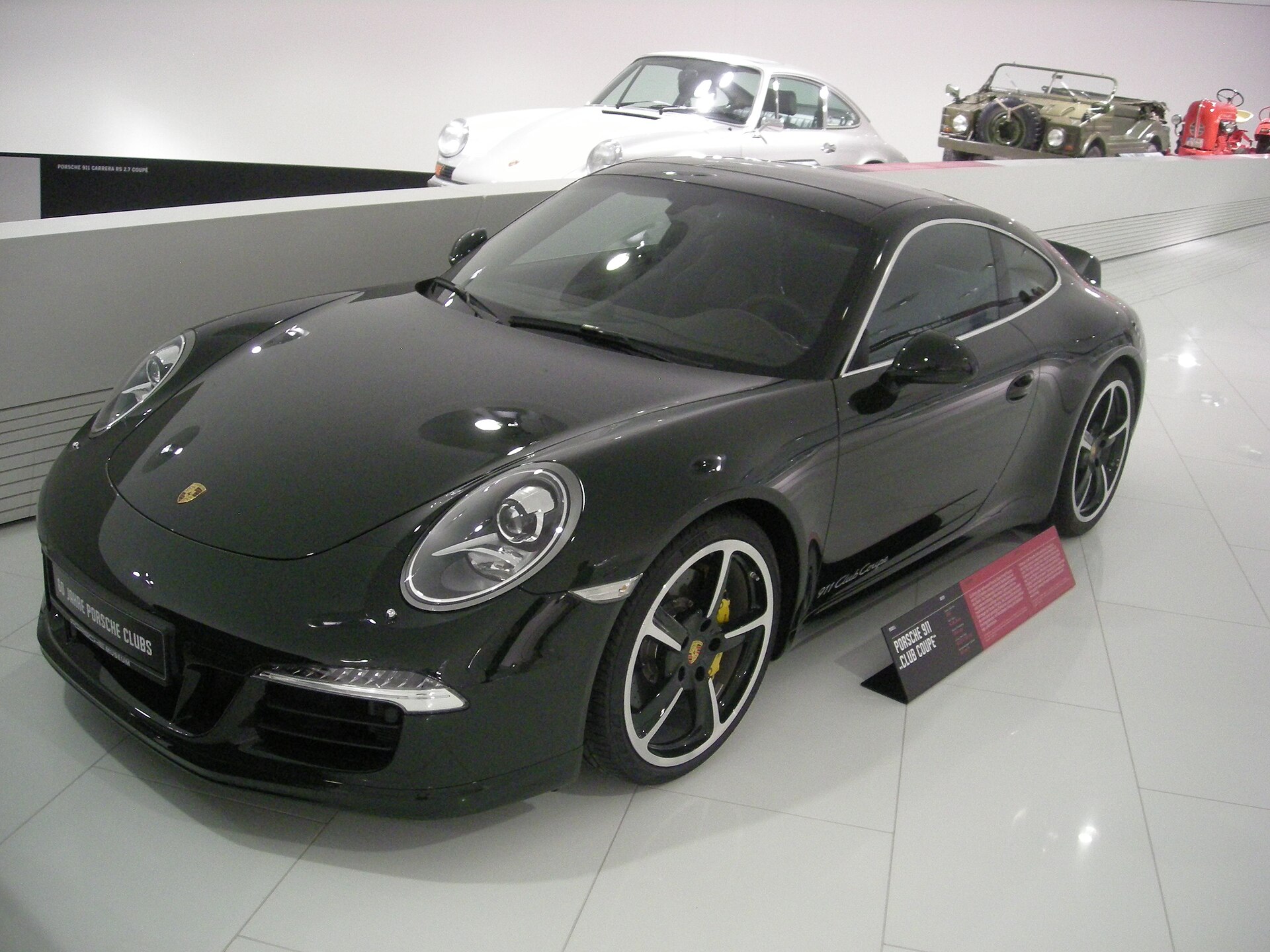 2012 Porsche 911 Club Coupe on display at the Porsche Museum.