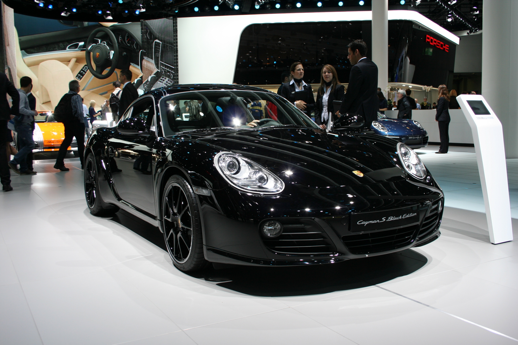 Porsche Cayman S Black Edition at the IAA auto show.
