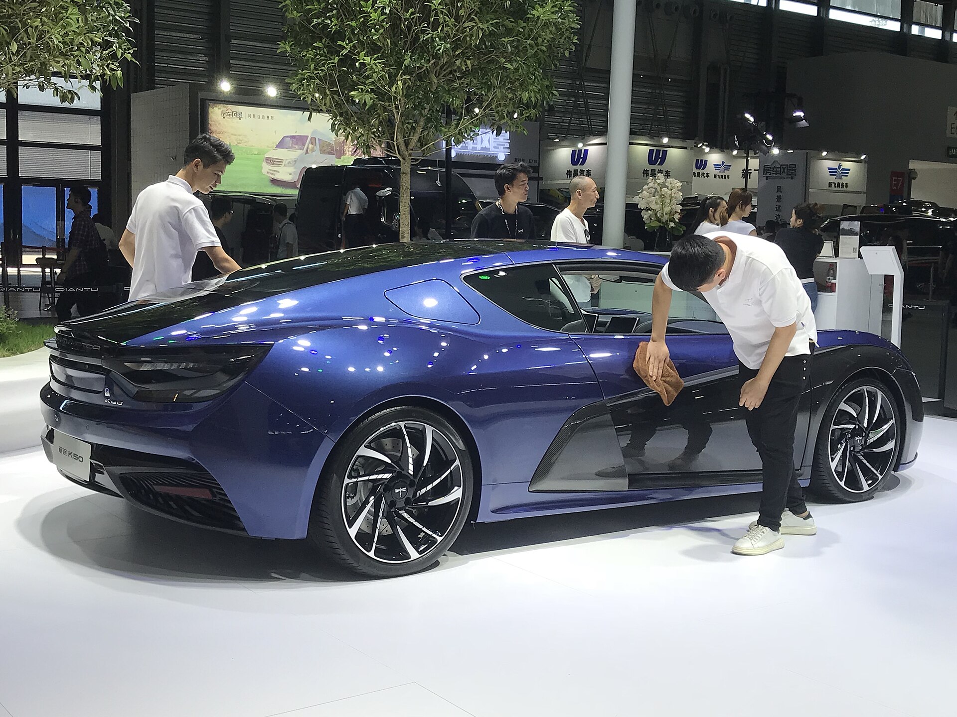 Qiantu K50 electric supercar, front three-quarter view