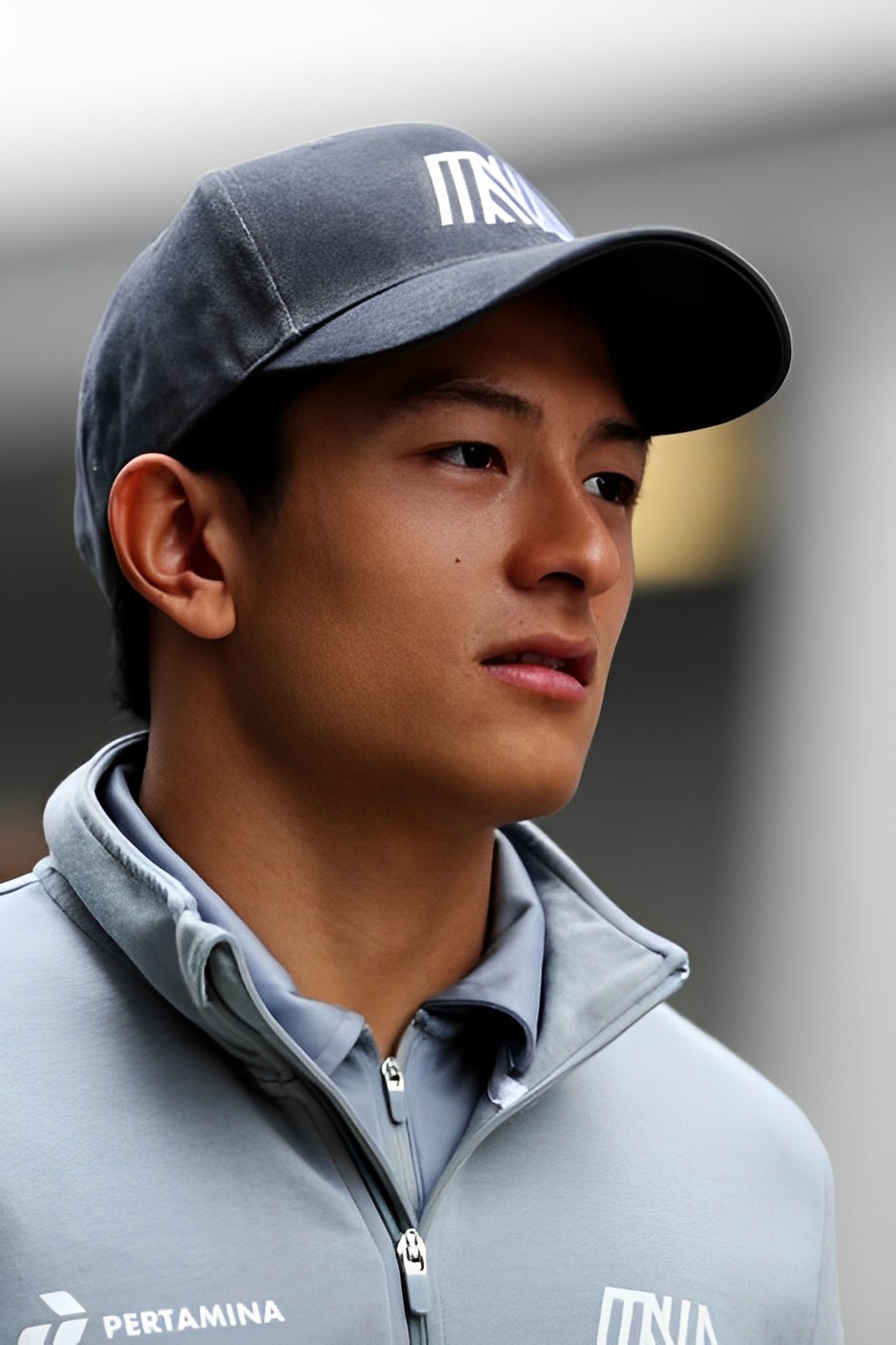 Rio Haryanto in the paddock during the 2016 Formula One season.