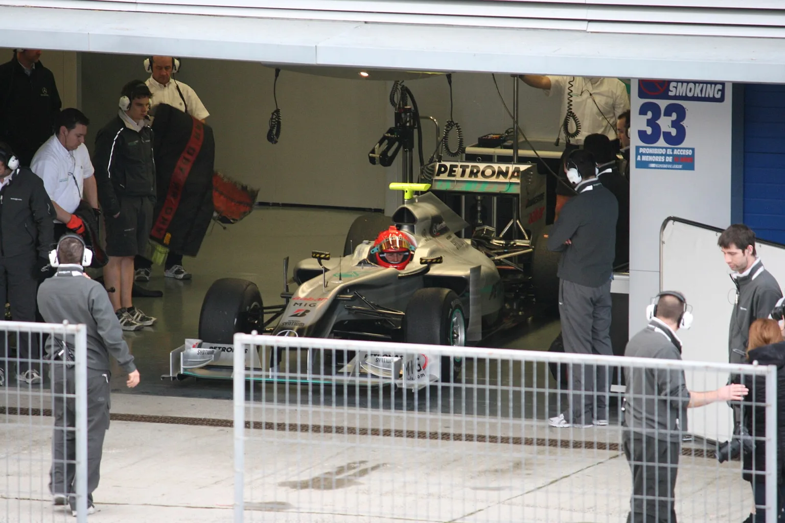 Mercedes MGP W01 Formula 1 car at Jerez, 2010