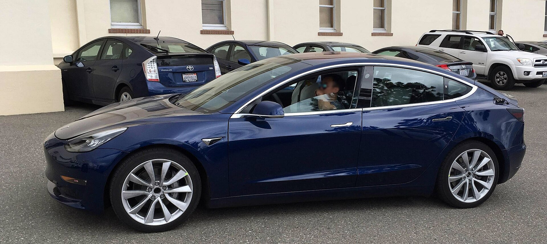 Tesla Model 3 prototype on public roads in 2017