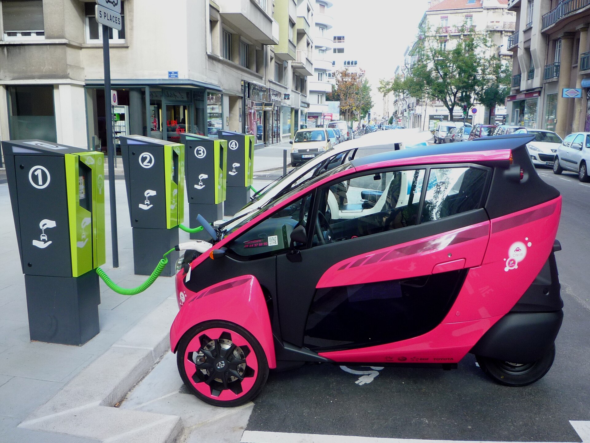 Toyota i-ROAD in Grenoble, 2014 car-sharing pilot location.