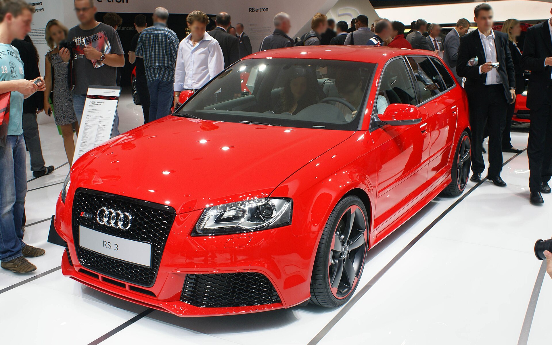 Audi RS3 at IAA 2011, first generation (8P), launched in 2011.