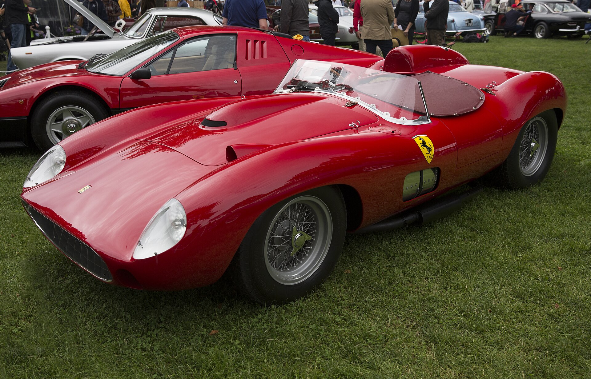 1957 Ferrari 335 Sport Spider Scaglietti at Greenwich, 2018