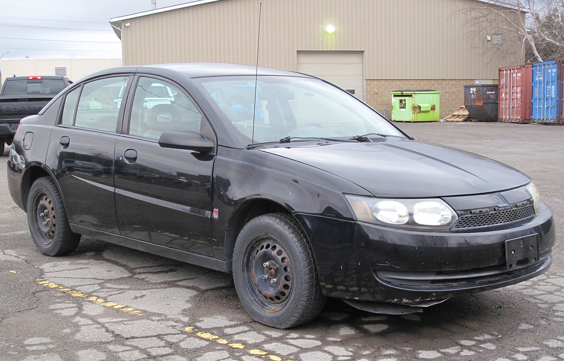 2004 Saturn Ion 1 in Black, front right view