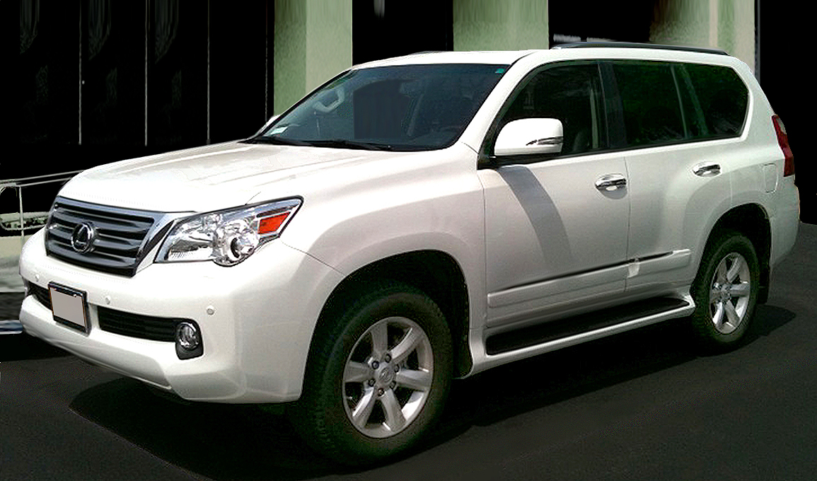 2010 Lexus GX 460 in Starfire Pearl, front view