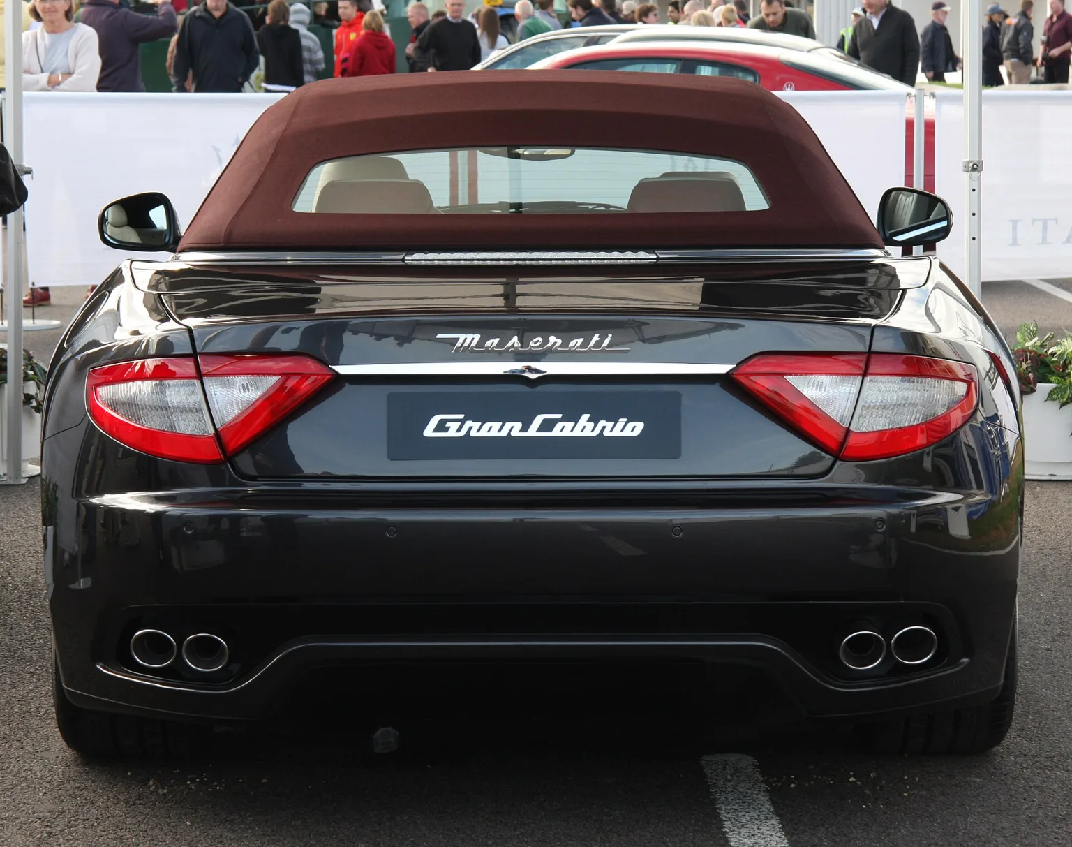 2010 Maserati GranCabrio, rear view