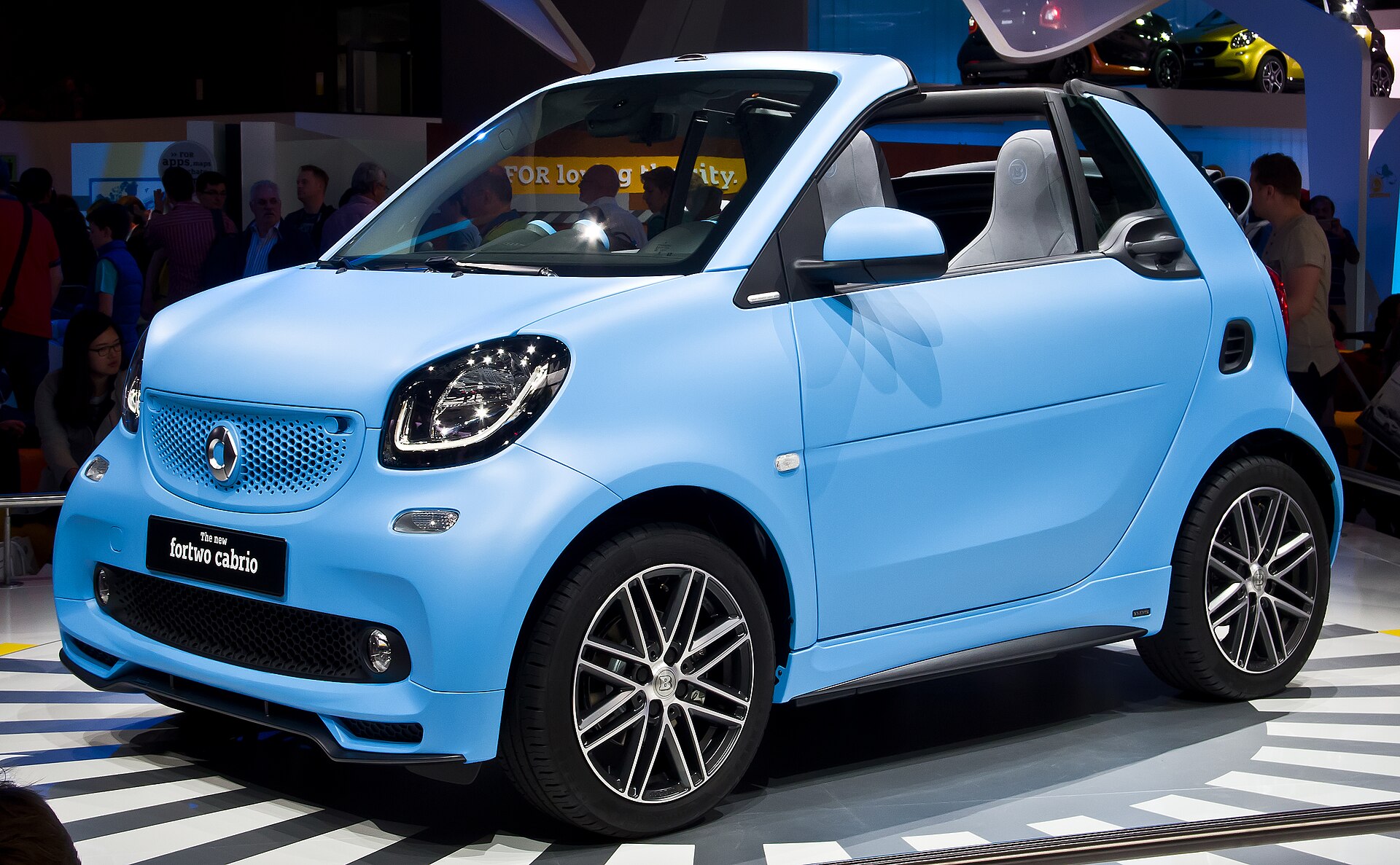 Smart Brabus Fortwo Cabrio (A 453) at Frankfurt, 2015