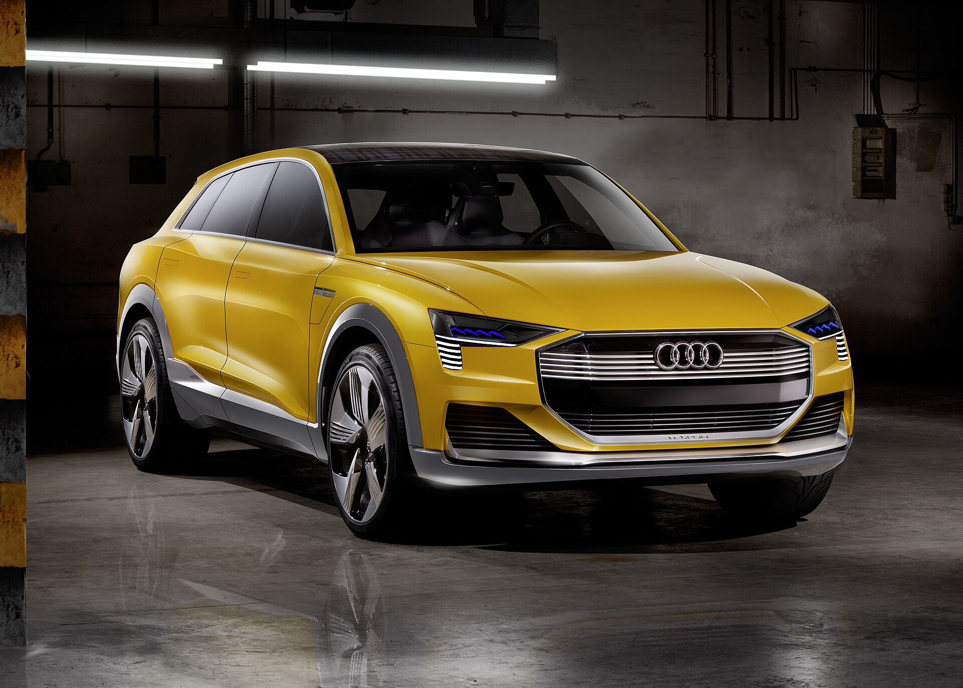 Audi h-tron quattro concept at the 2016 Detroit Auto Show