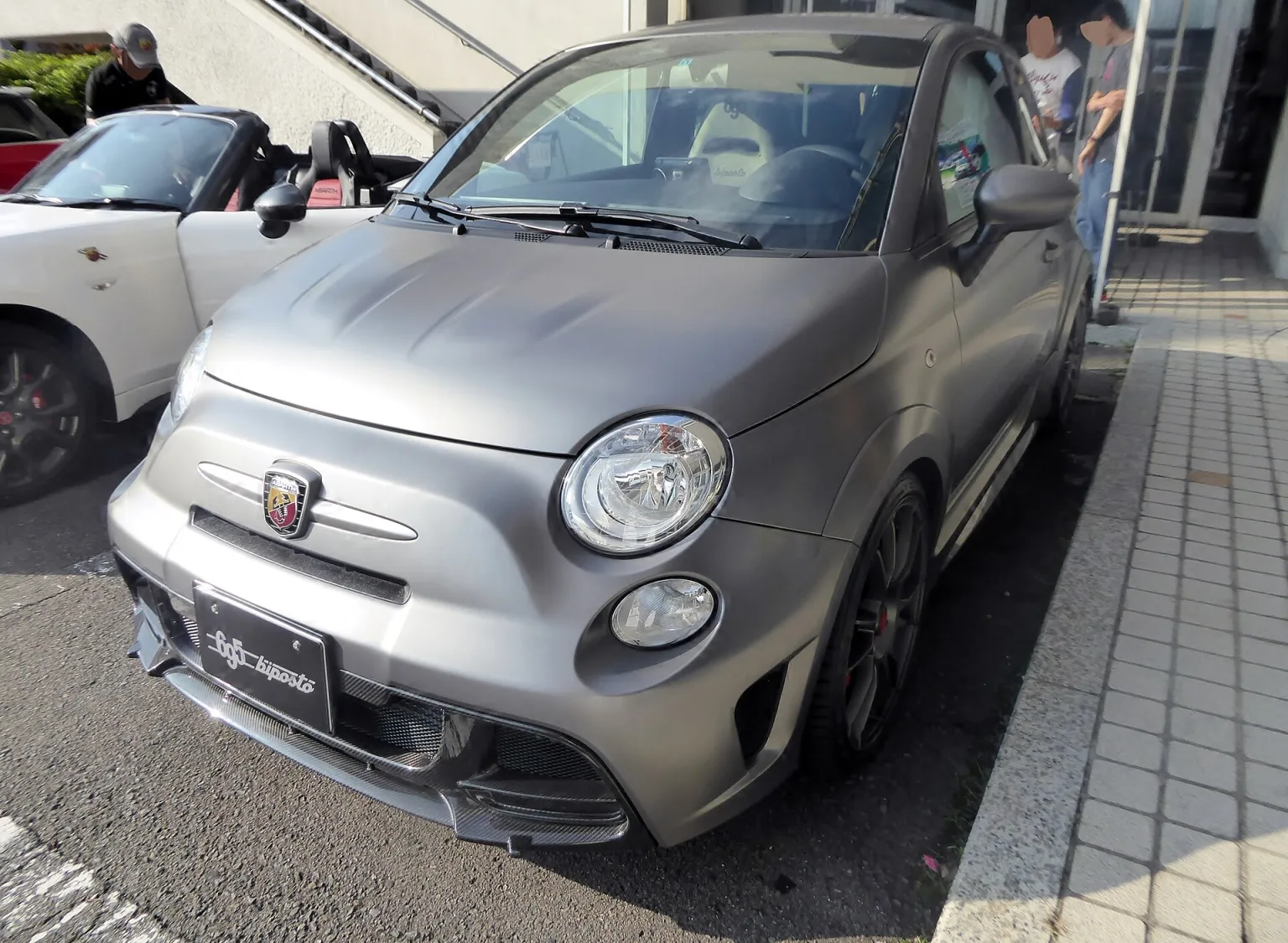 Front view of an Abarth 695 Biposto