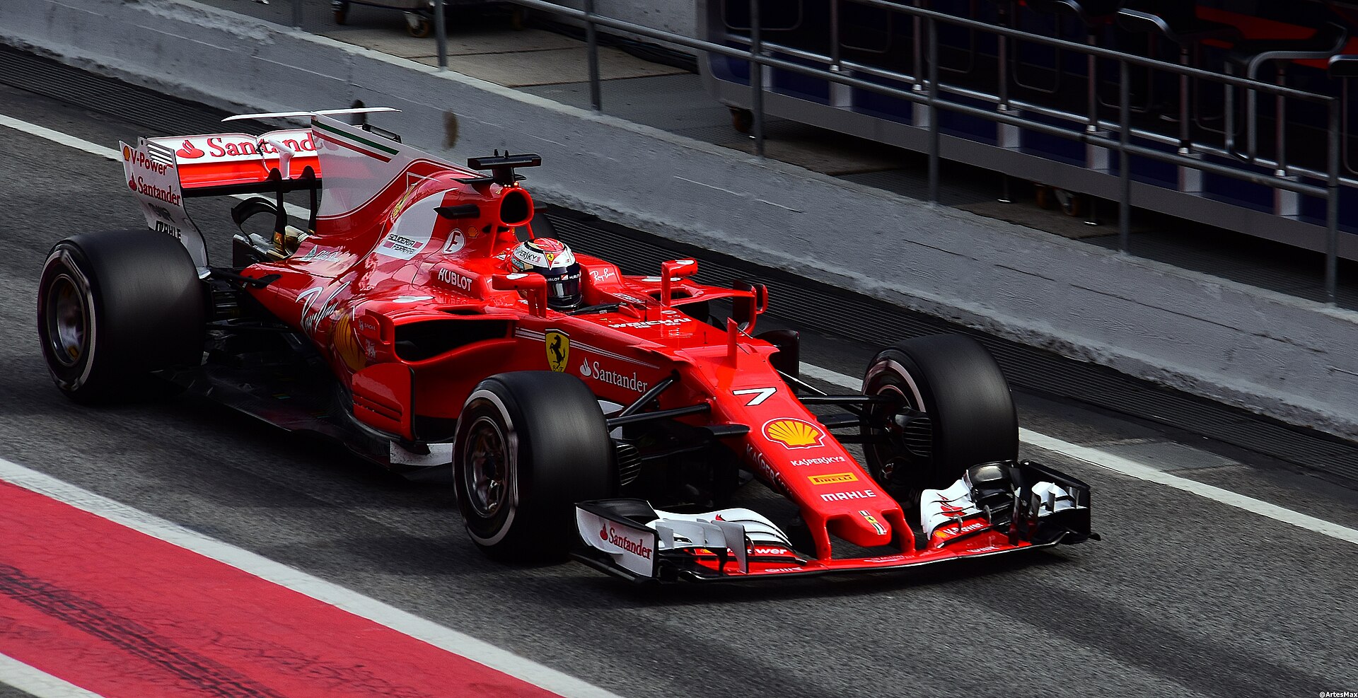 Ferrari SF70H during 2017 Barcelona testing