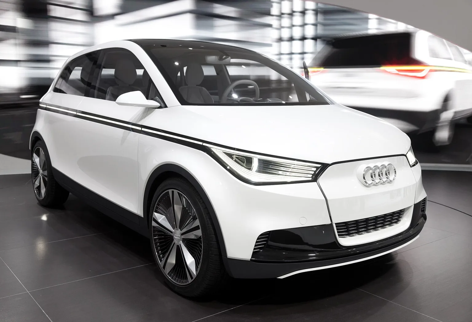 Audi A2 concept car, unveiled ahead of the 2011 Frankfurt show.