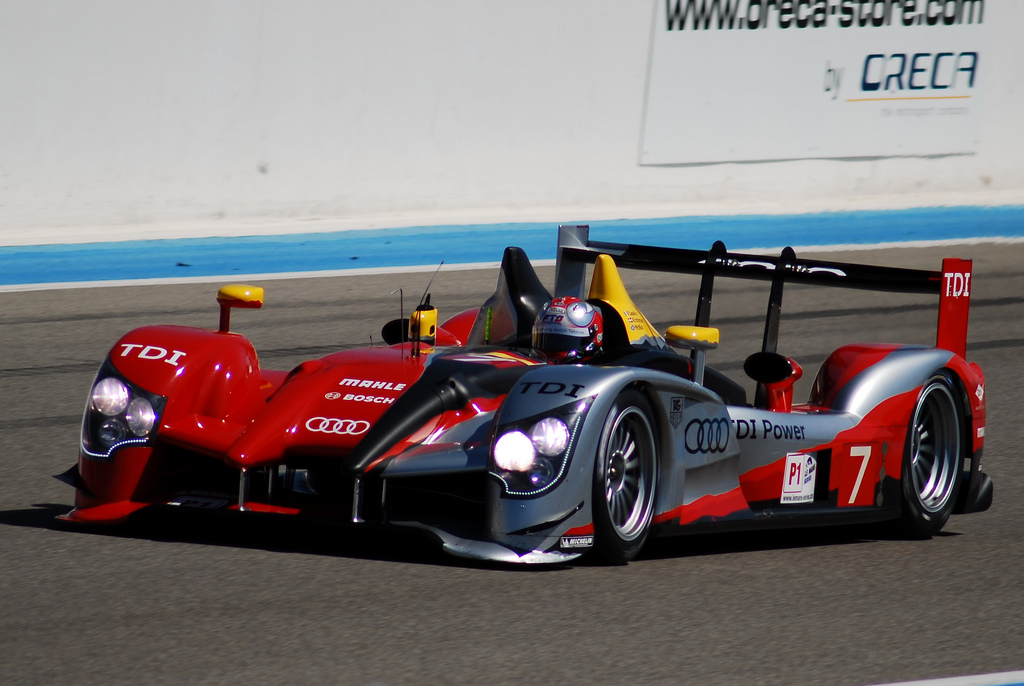 Audi R15 TDI Plus of Audi Sport Team Joest at 8 Heures du Castellet 2010