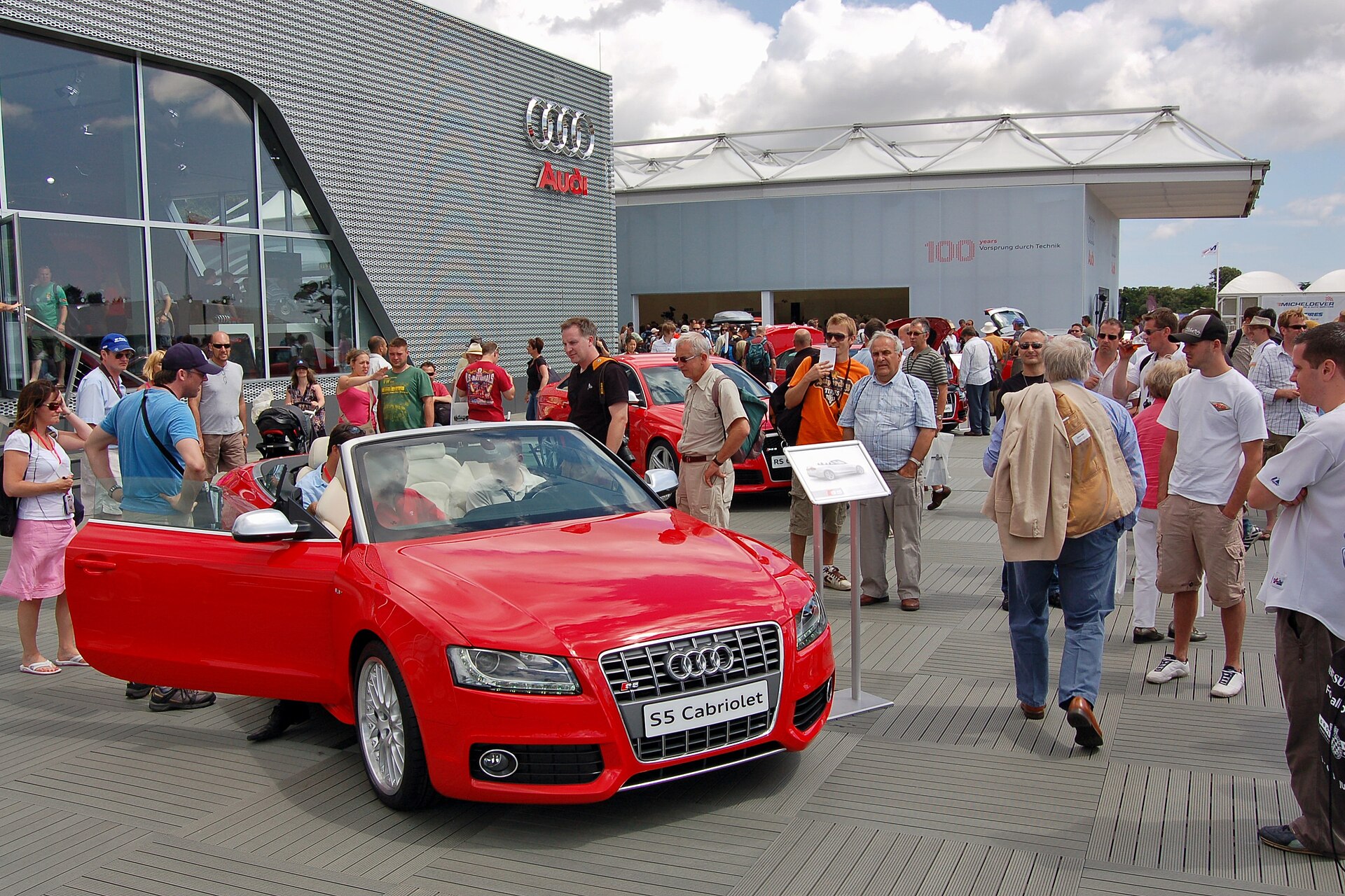 2009 Audi S5 Cabriolet at Goodwood, 2009