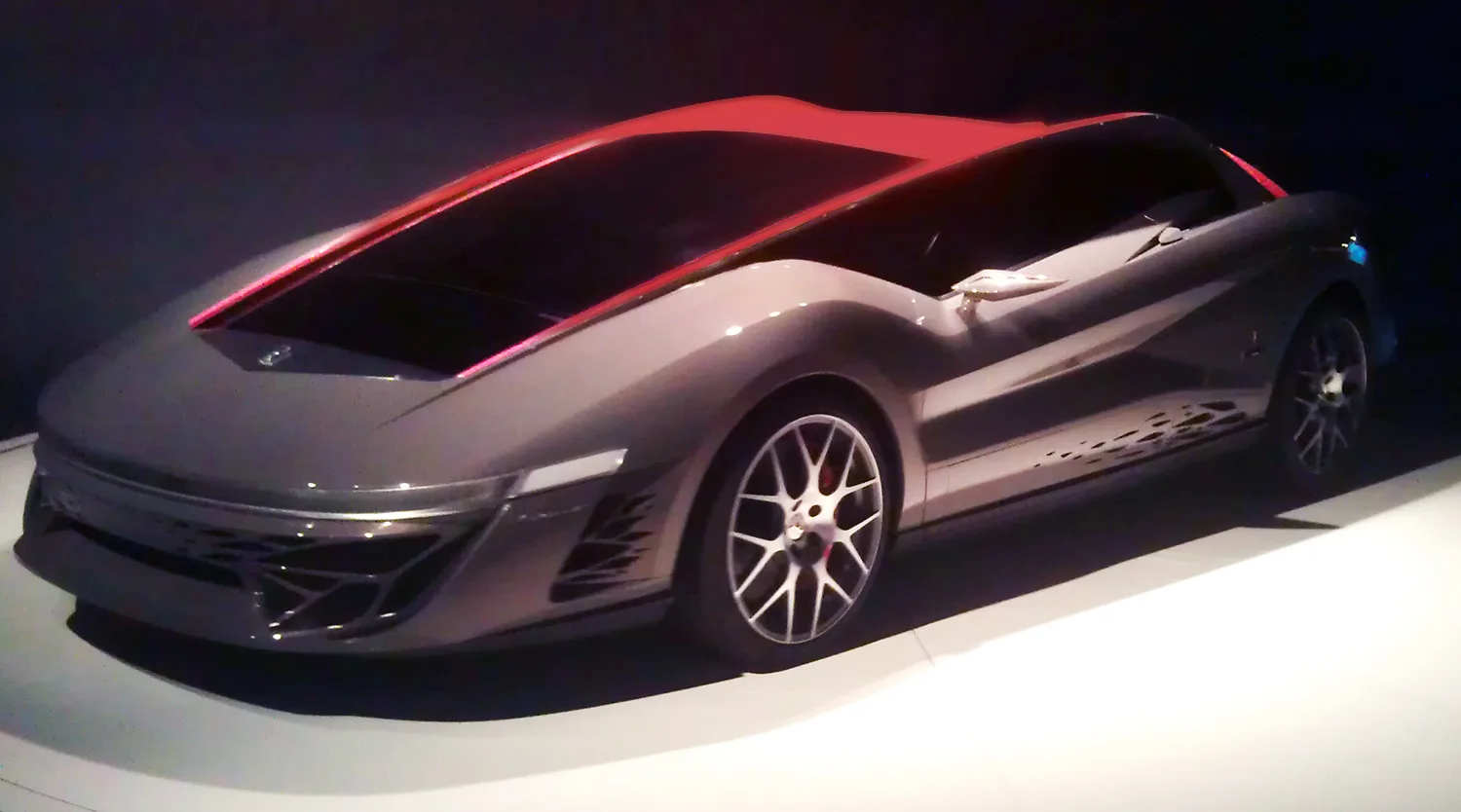 Bertone Nuccio Concept coupe at an auto show