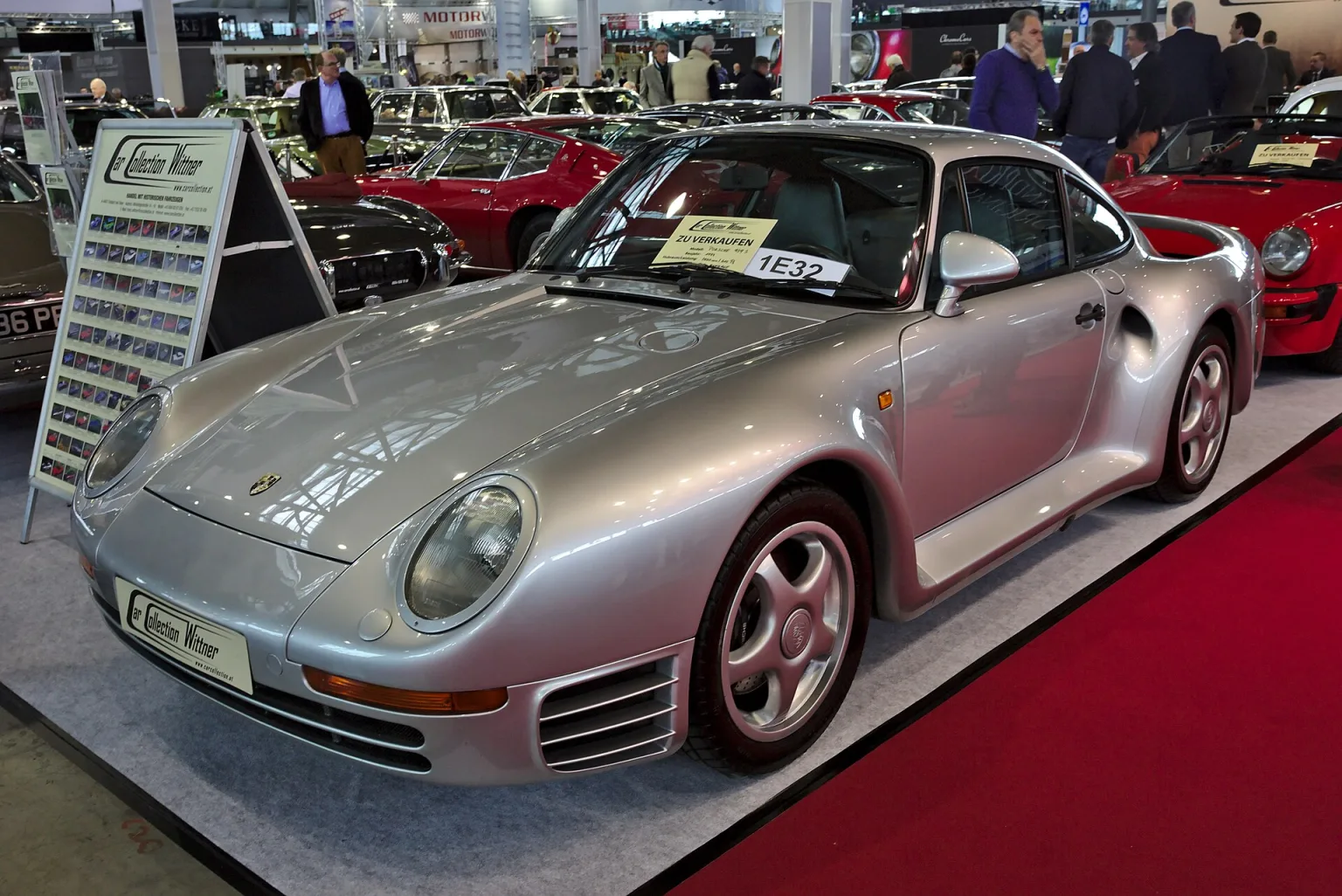 Porsche 959 S on display, matching the model mentioned in the article.