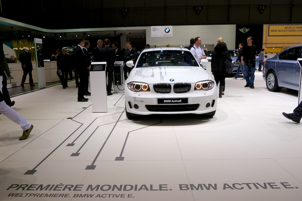 BMW ActiveE at its world debut, 2011 Geneva Motor Show