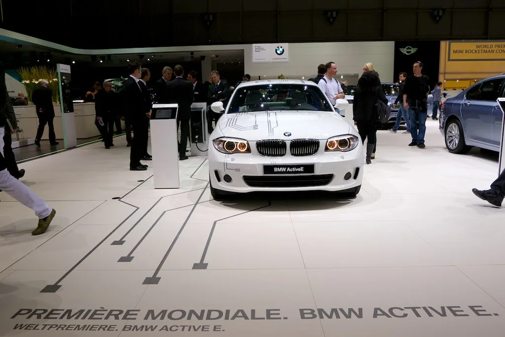 BMW ActiveE at its world debut, 2011 Geneva Motor Show