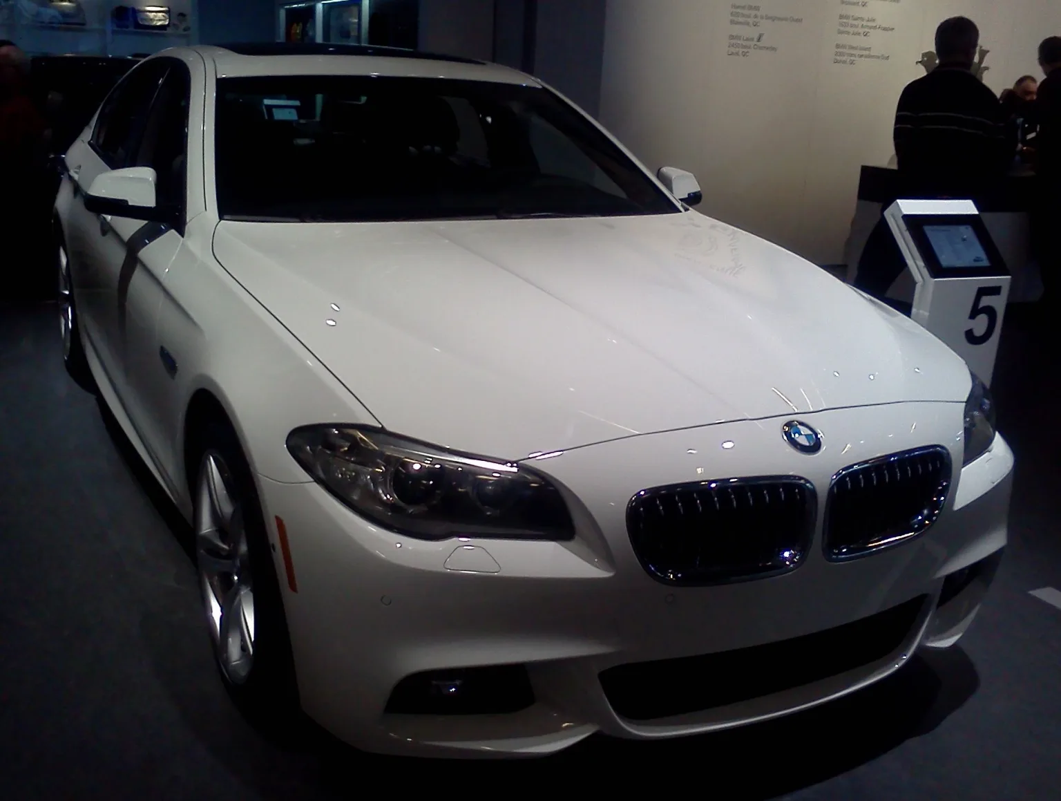 2014 BMW 5-Series on display at the 2014 MIAS