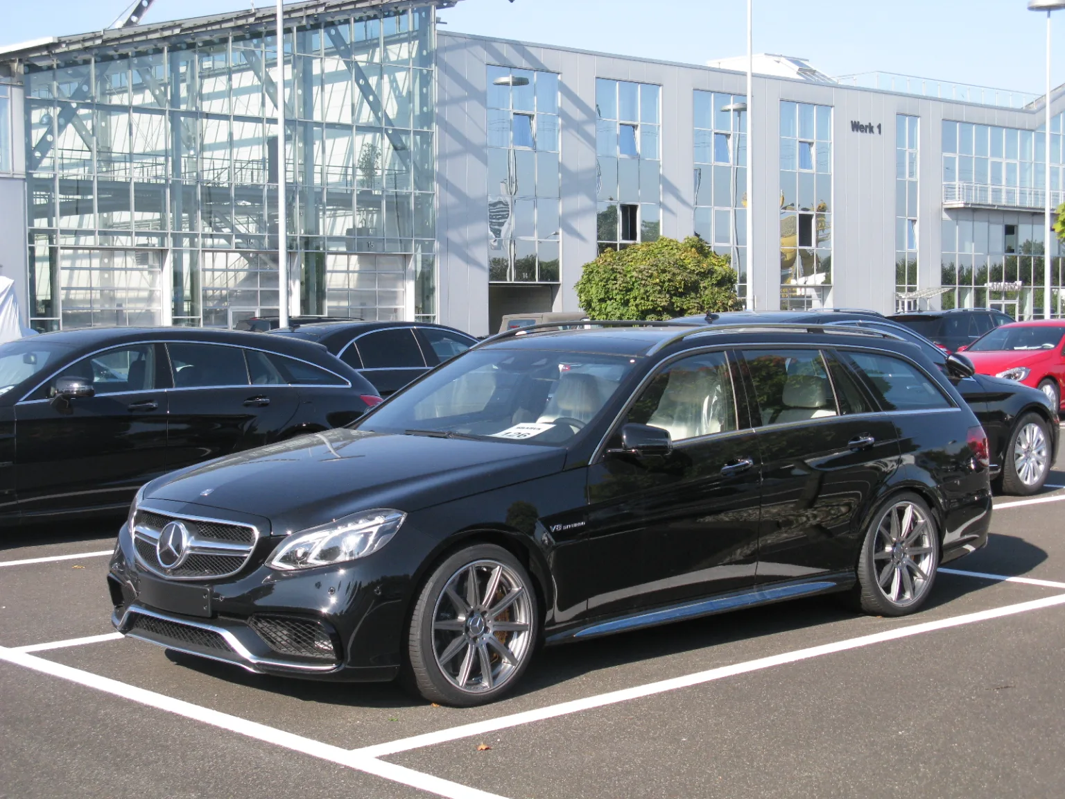 Brabus-tuned Mercedes-Benz E63 AMG Wagon (S212) at an event.