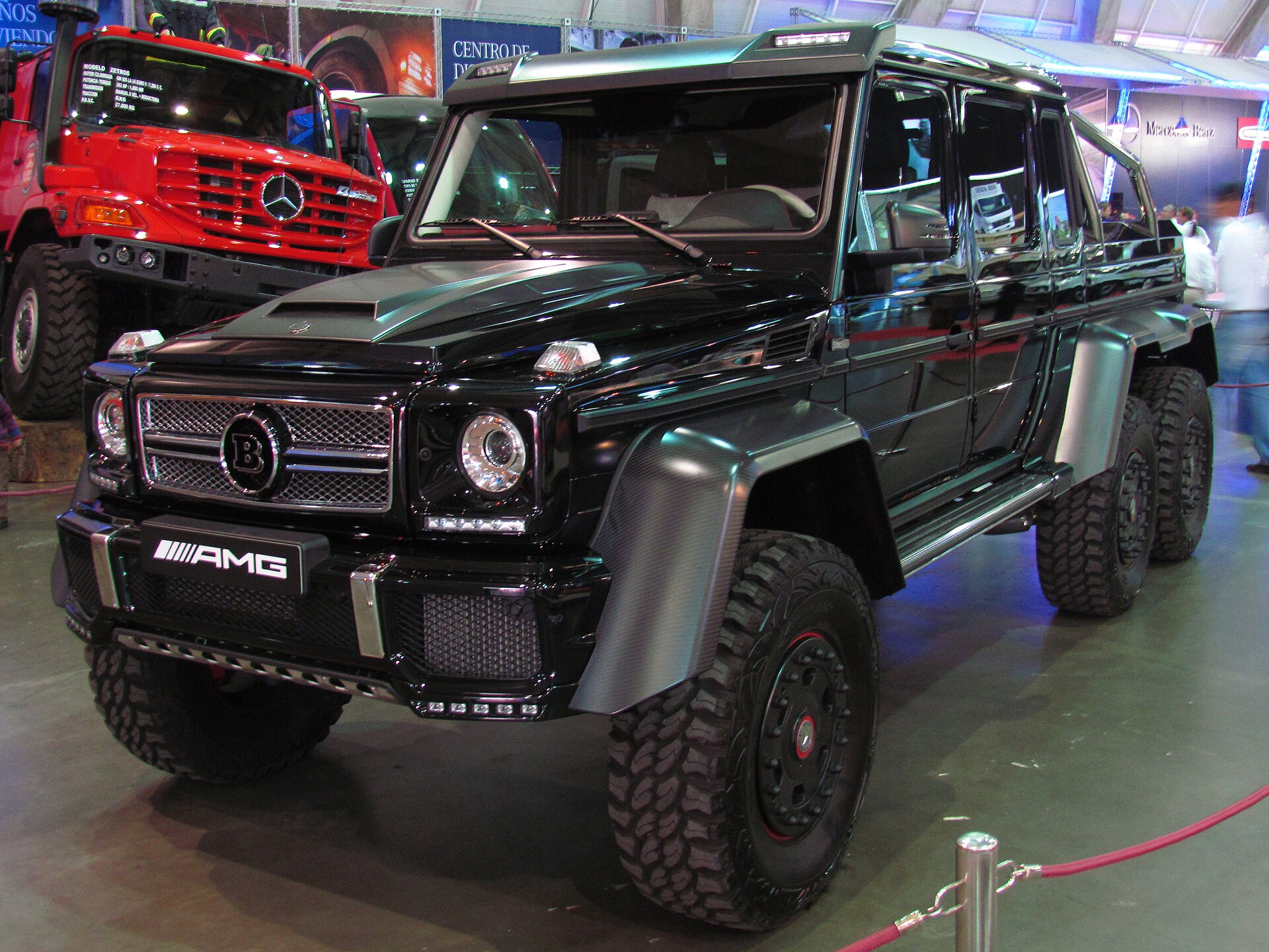 Mercedes-Benz G 63 AMG Brabus B63S 700 6x6 at a car show
