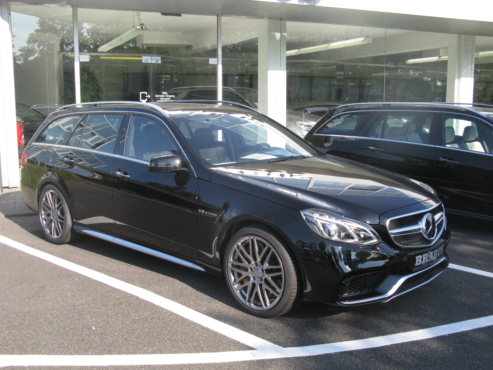 Brabus-modified Mercedes-Benz E63 S AMG (S212) at an auto show