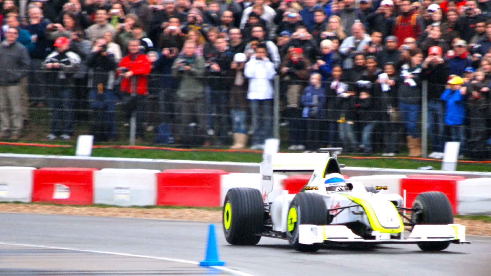 Brawn GP BGP001 at a motorsport event