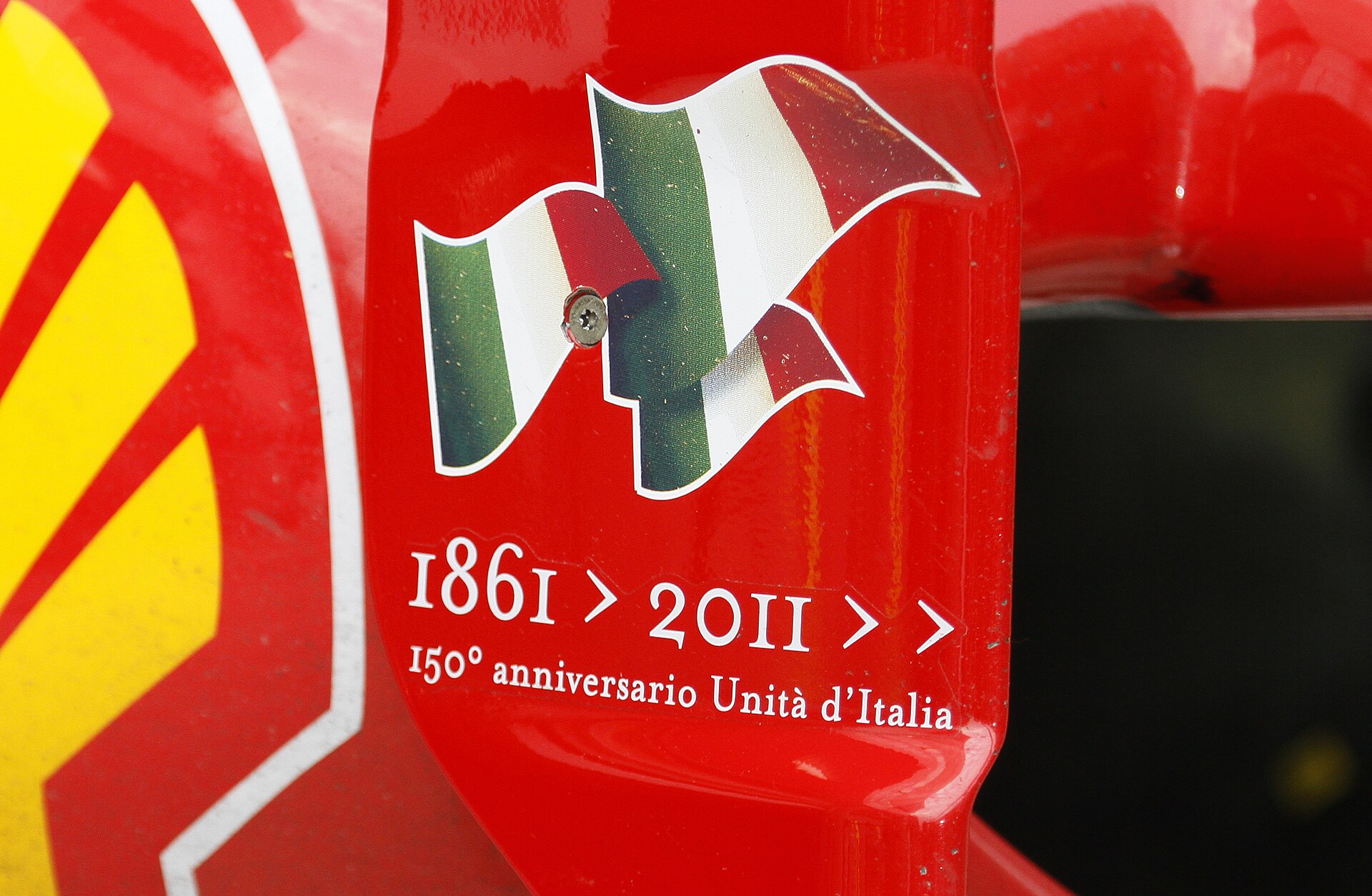 Ferrari 150 Italia side fin at the 2011 Malaysian Grand Prix