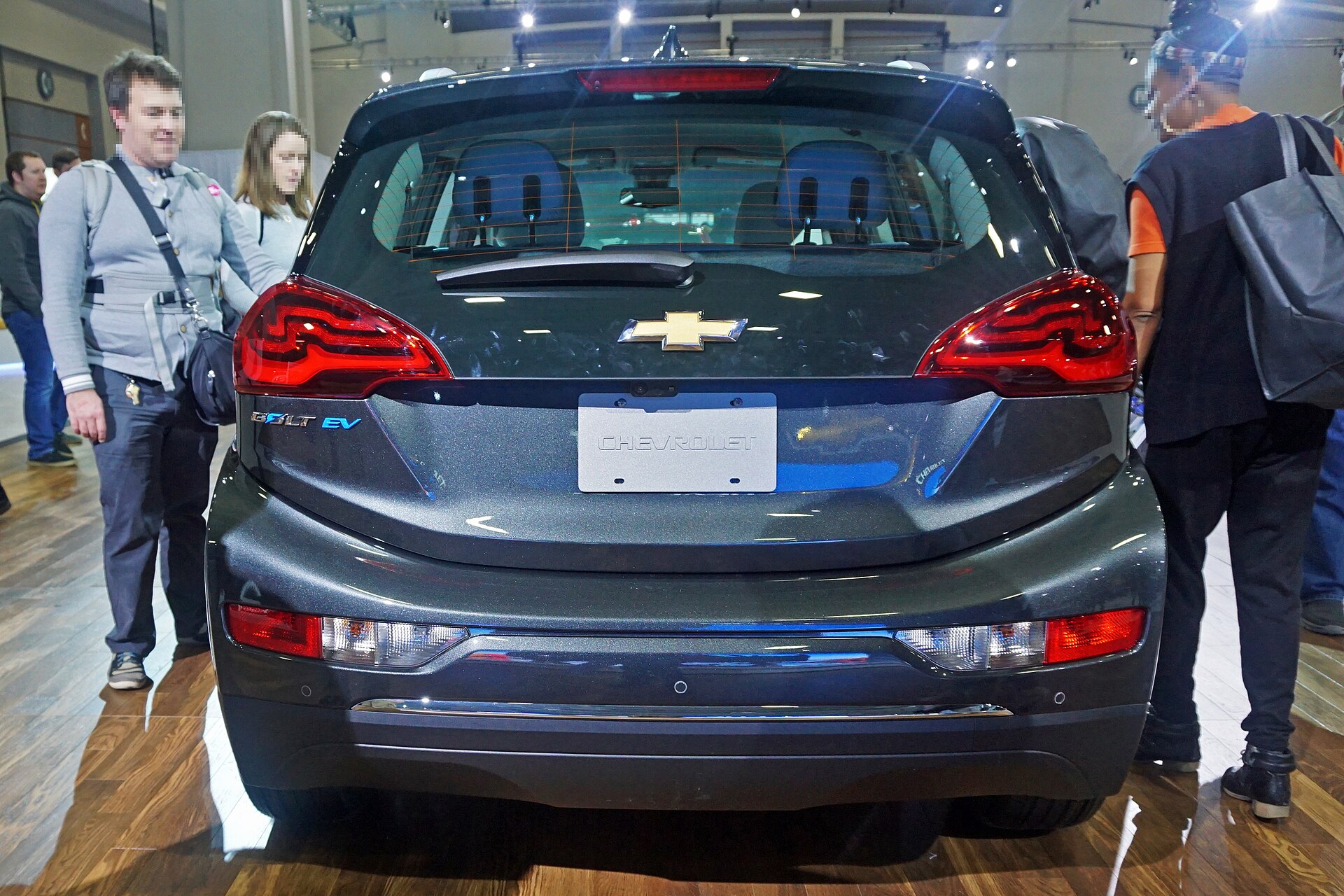 2017 Chevrolet Bolt EV on display at the 2017 Washington Auto Show.