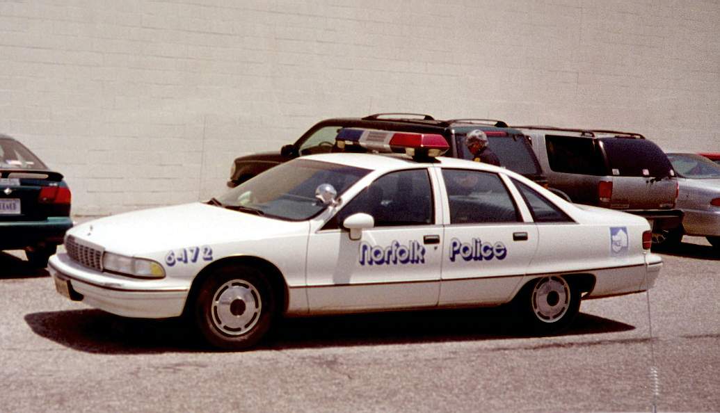 Norfolk Police Chevrolet Caprice patrol vehicle