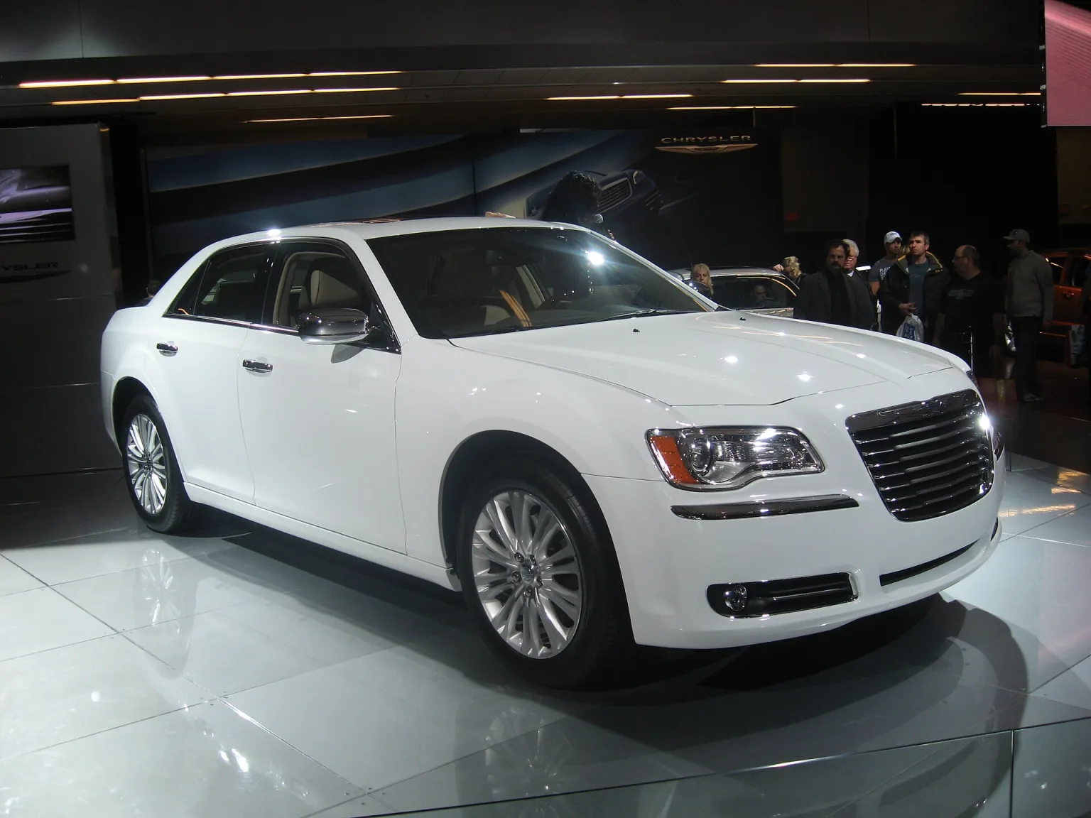 2011 Chrysler 300 on display, front view