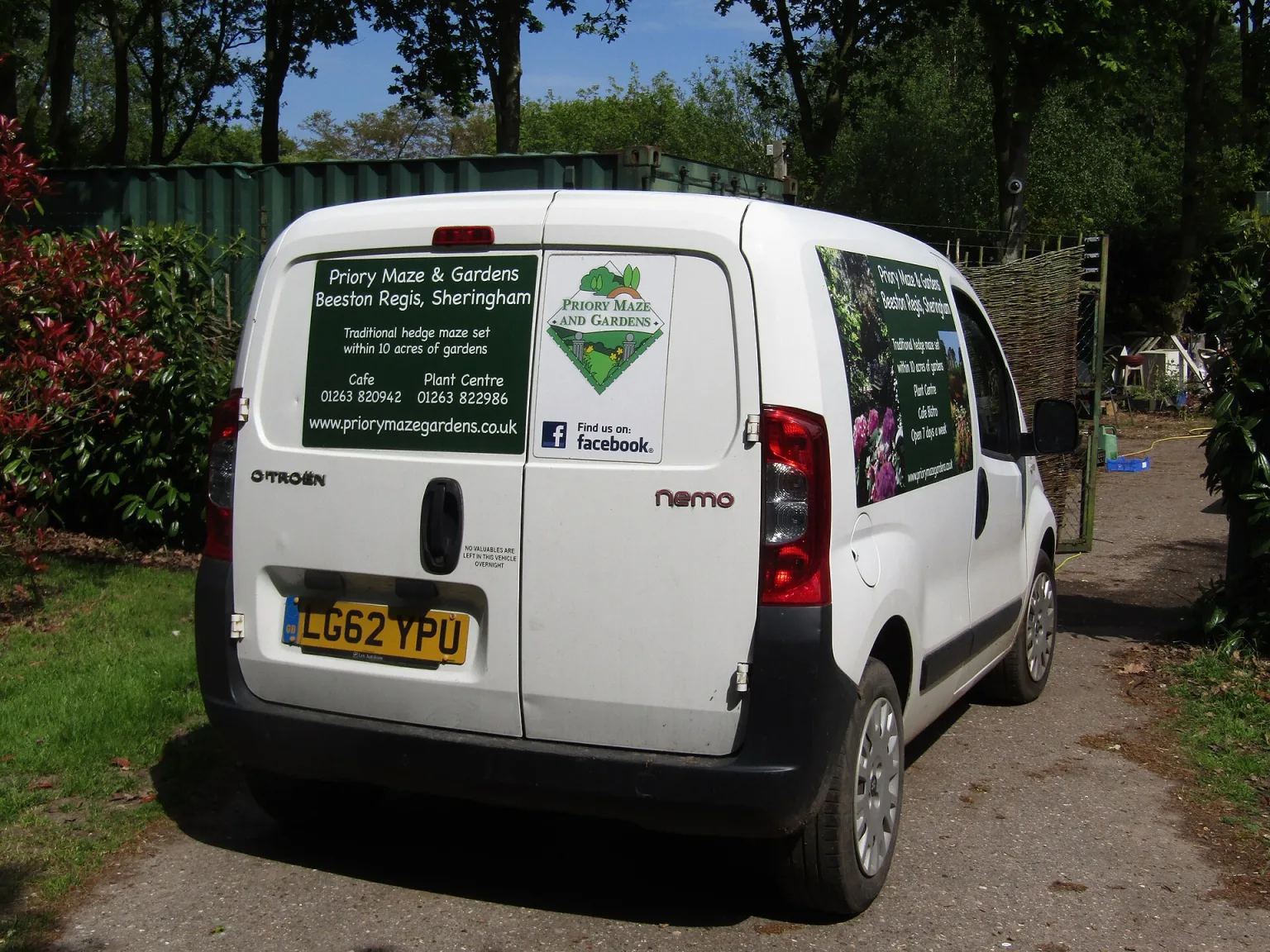 Citroën Nemo van (2008–2017) at Priory Maze Gardens