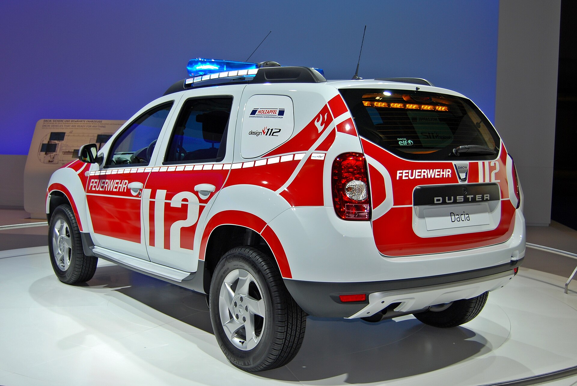 Dacia Duster Feuerwehr at the 2011 Frankfurt Motor Show
