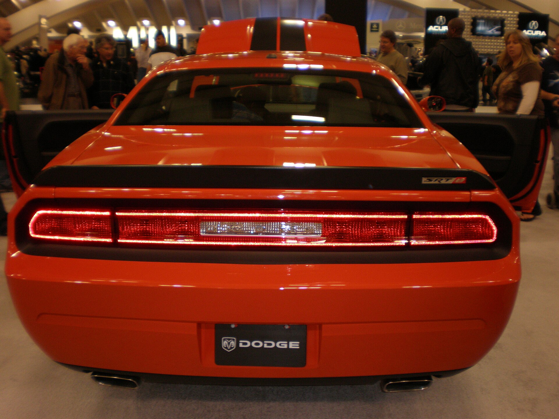 2009 Dodge Challenger SRT8, rear view