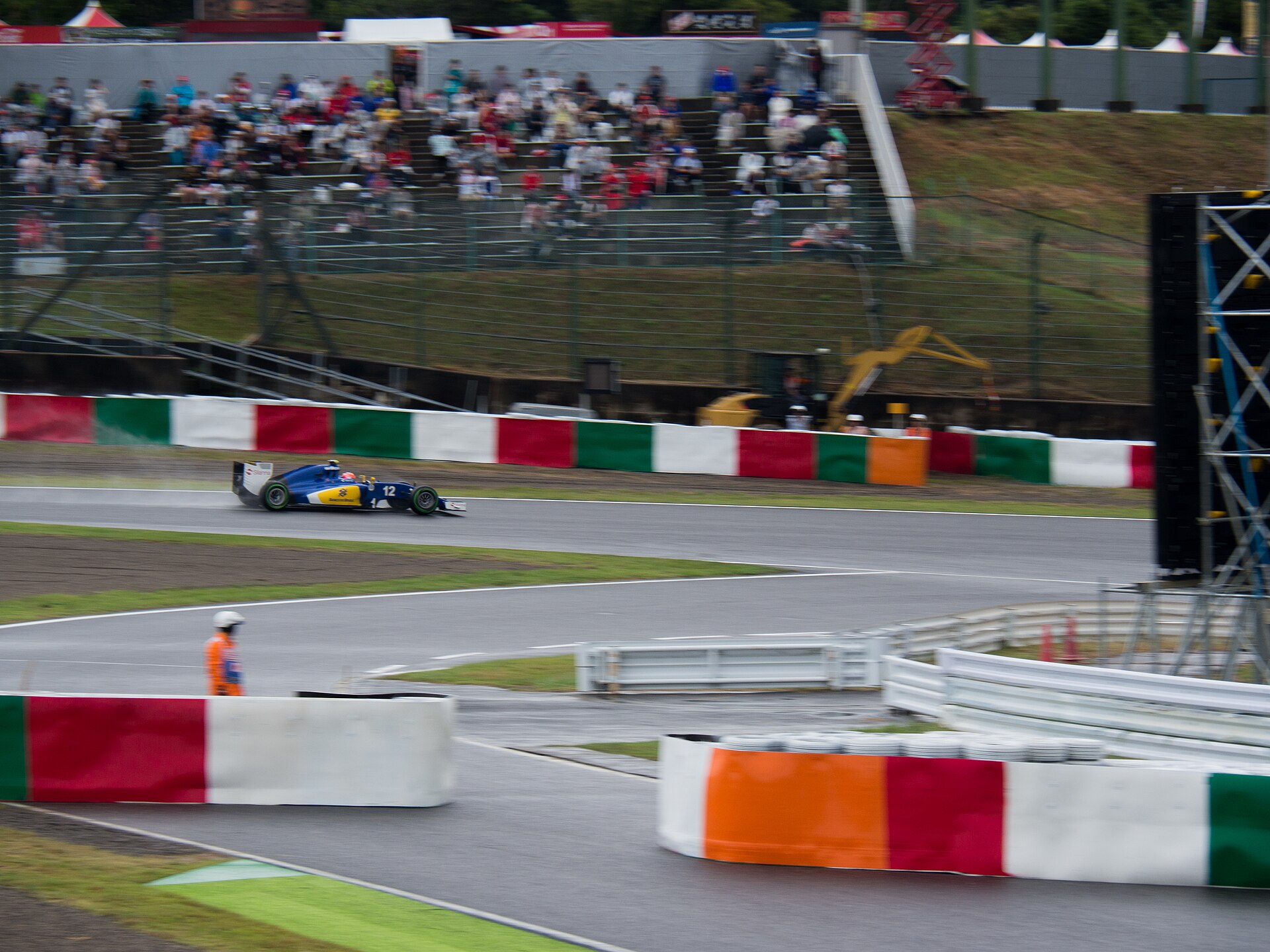 Felipe Nasr driving the Sauber C34 in 2015