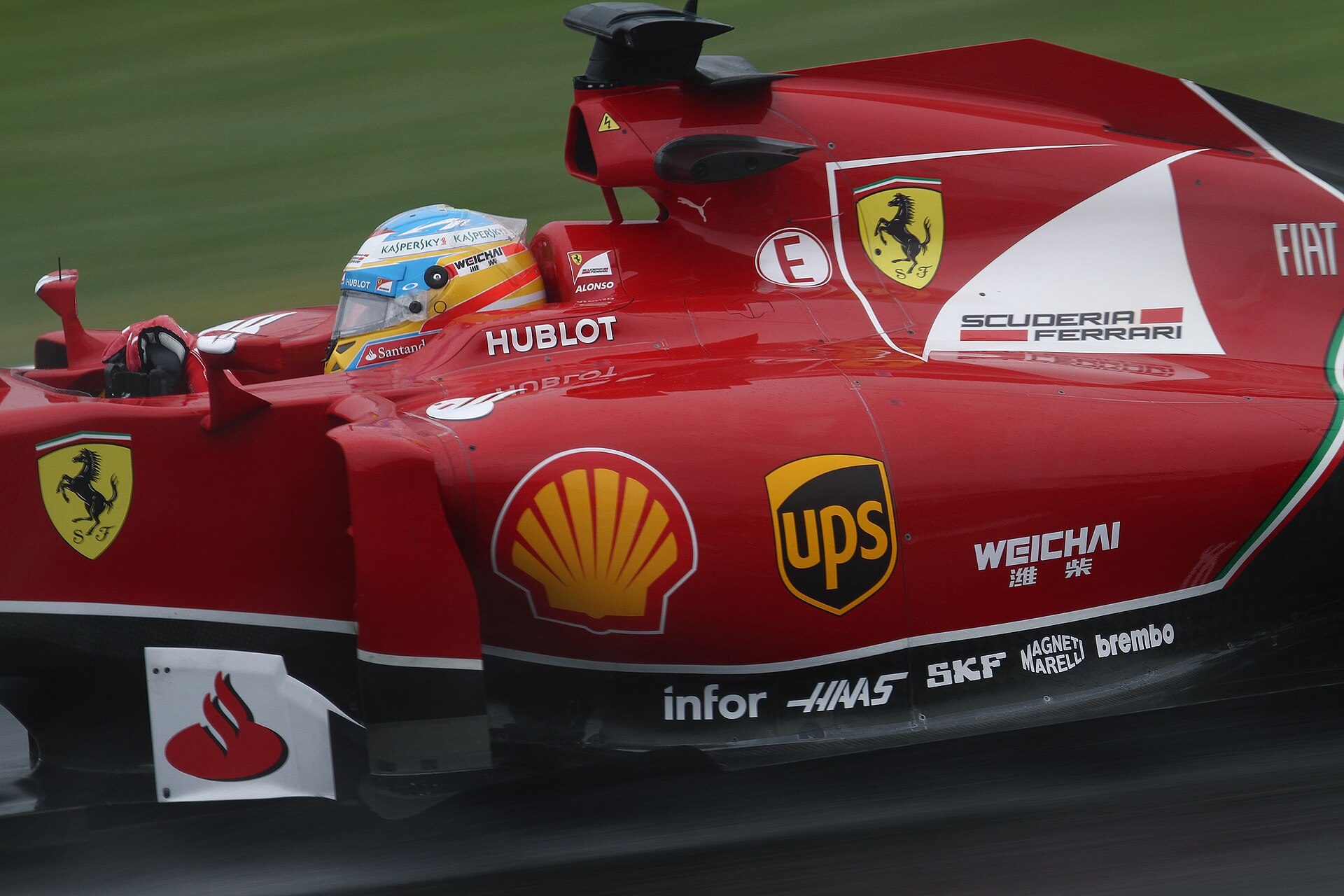 Ferrari F14 T, No.14 driven by Fernando Alonso in 2014.