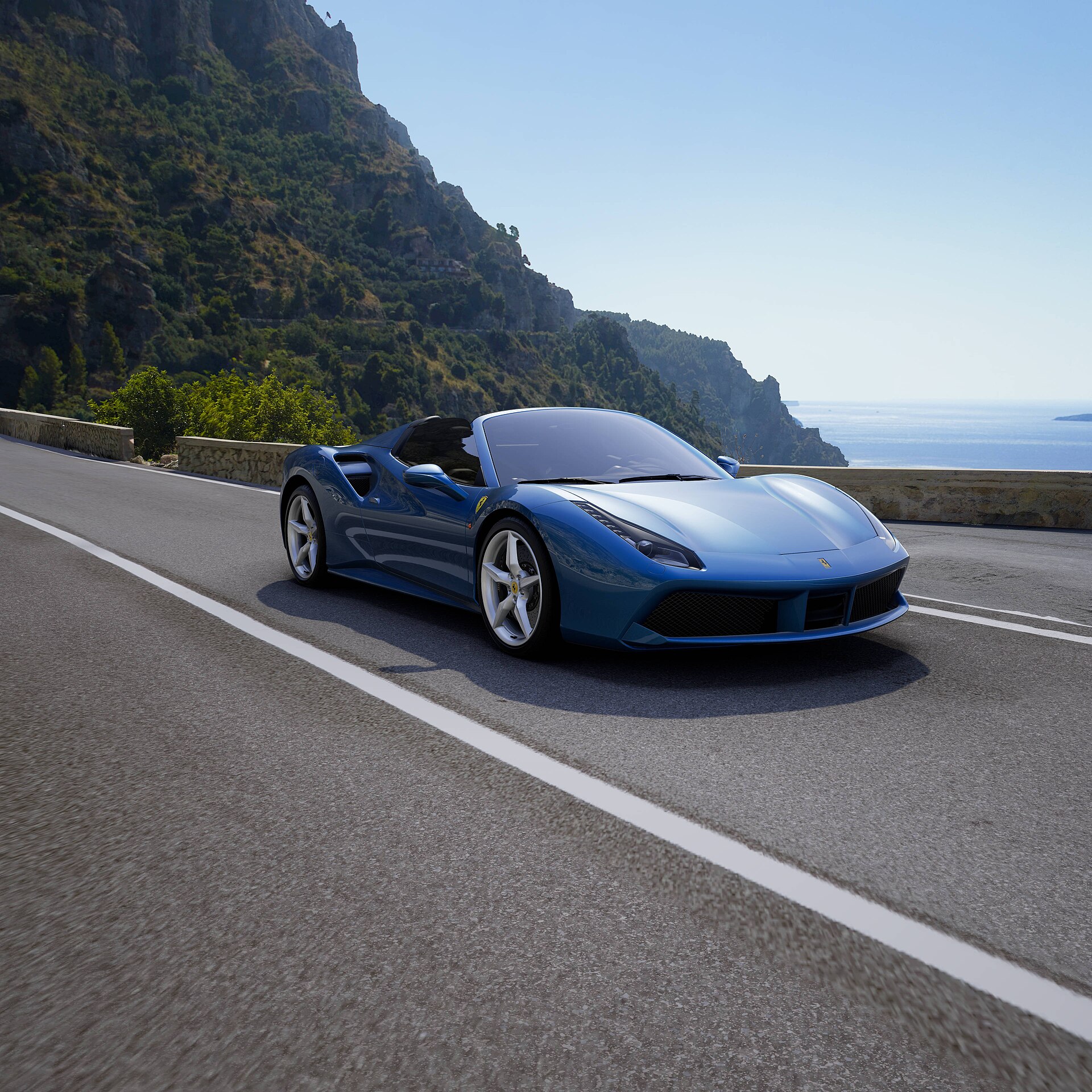 Ferrari 488 Spider exterior view