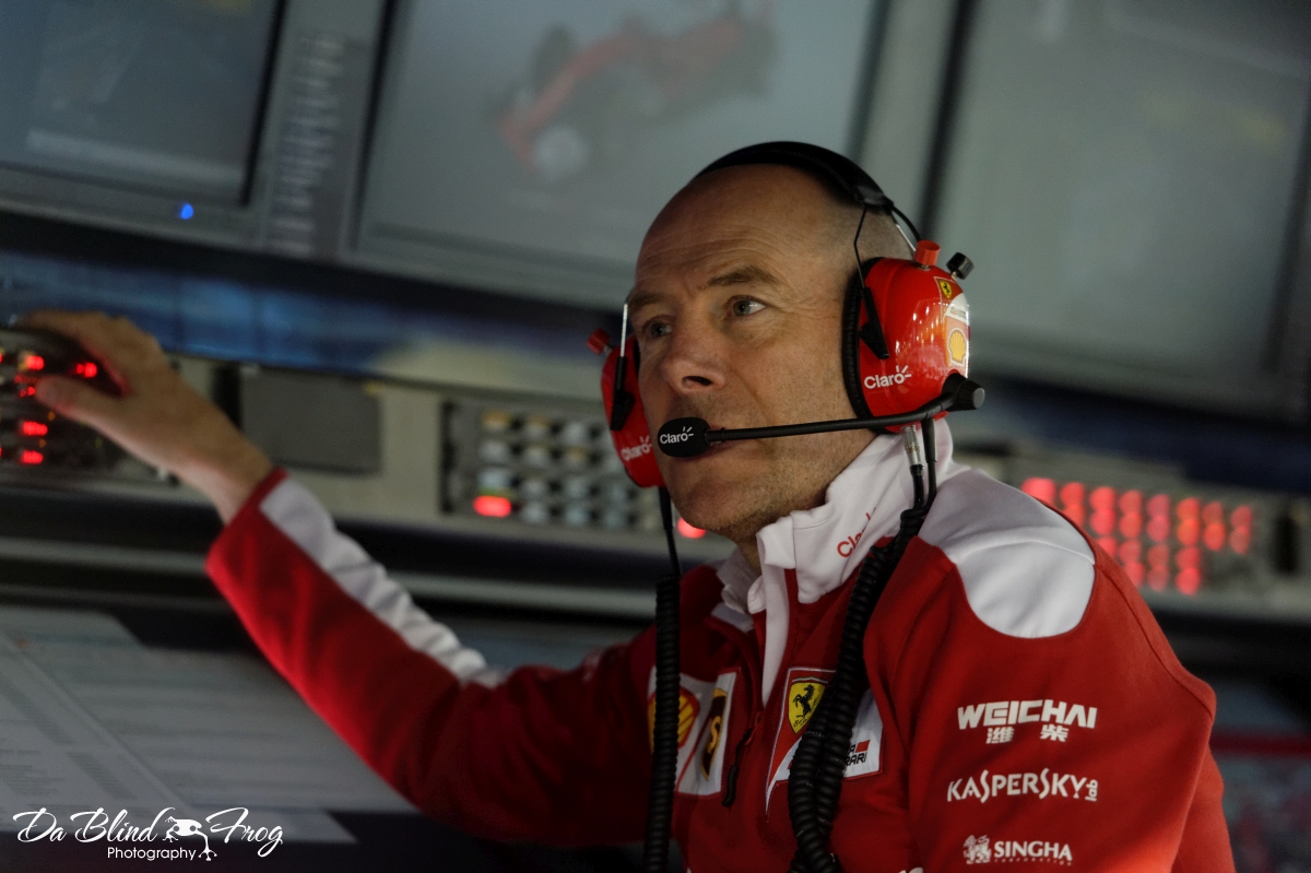 Jock Clear at the Bahrain Grand Prix, 2016.