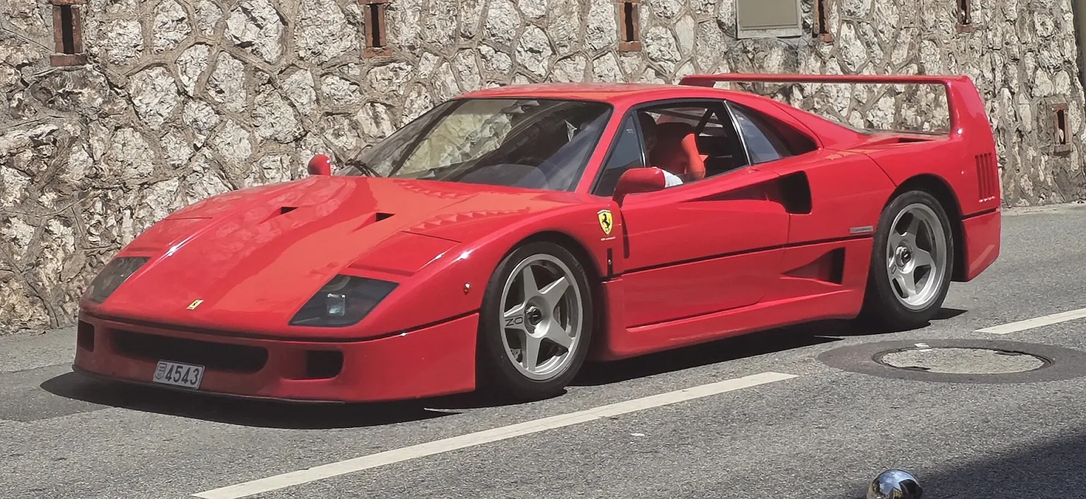 Ferrari F40 in Monaco during Top Marques 2015
